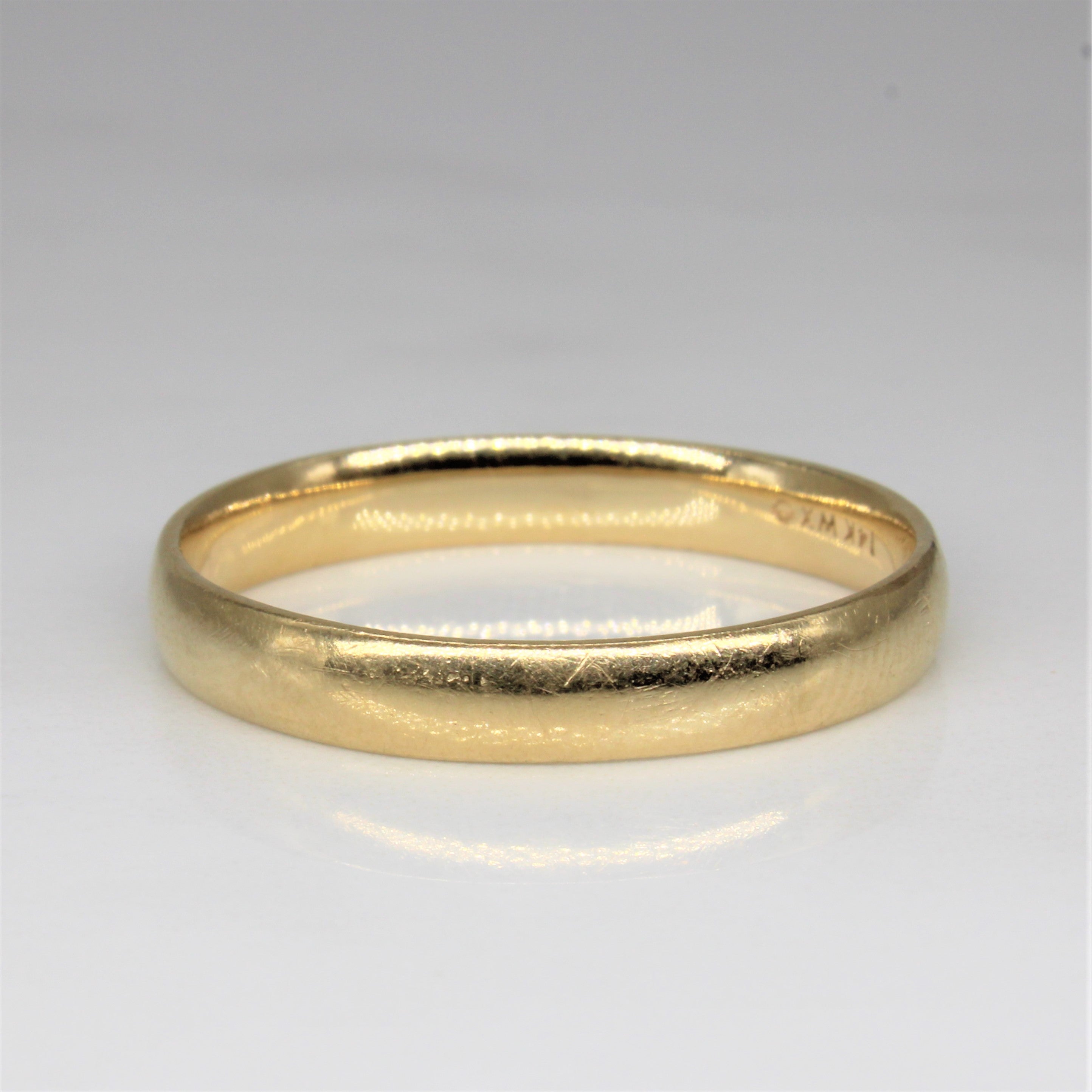 Yellow Gold Plain Band | SZ 13.25 |