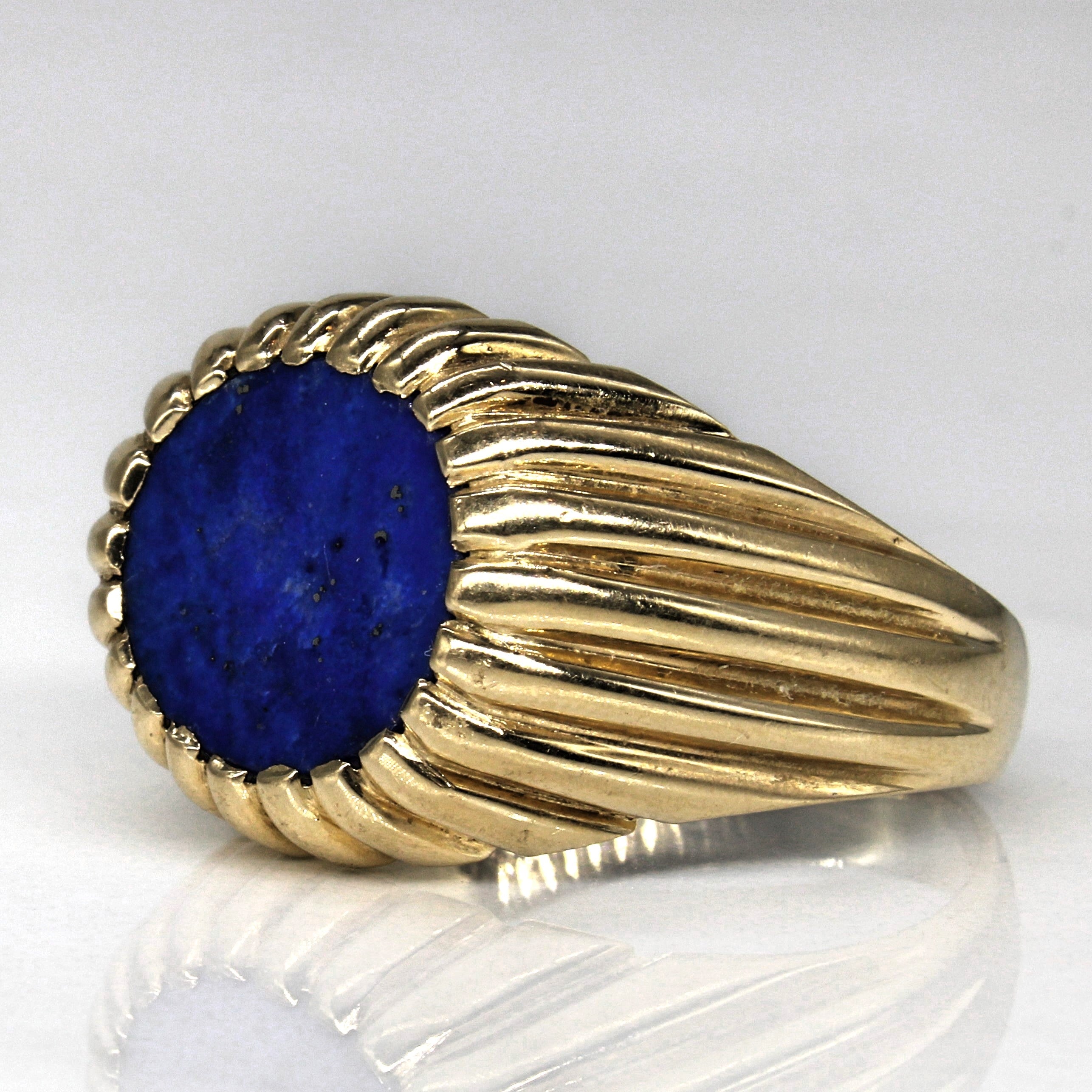 Bague Cabochon Lapis Lazuli | 2,30ct | Taille 10,5 |