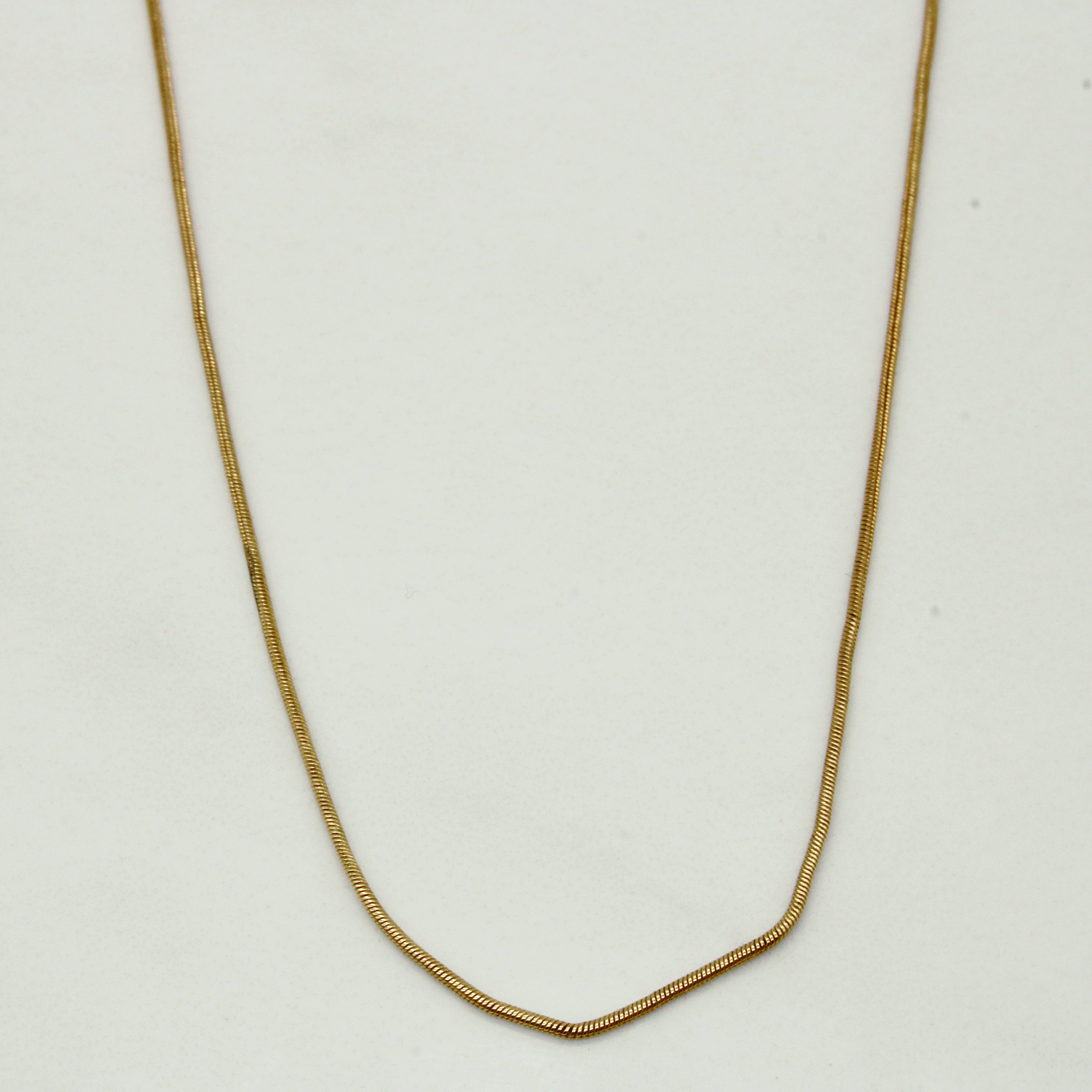 10k Yellow Gold Snake Chain | 17" |