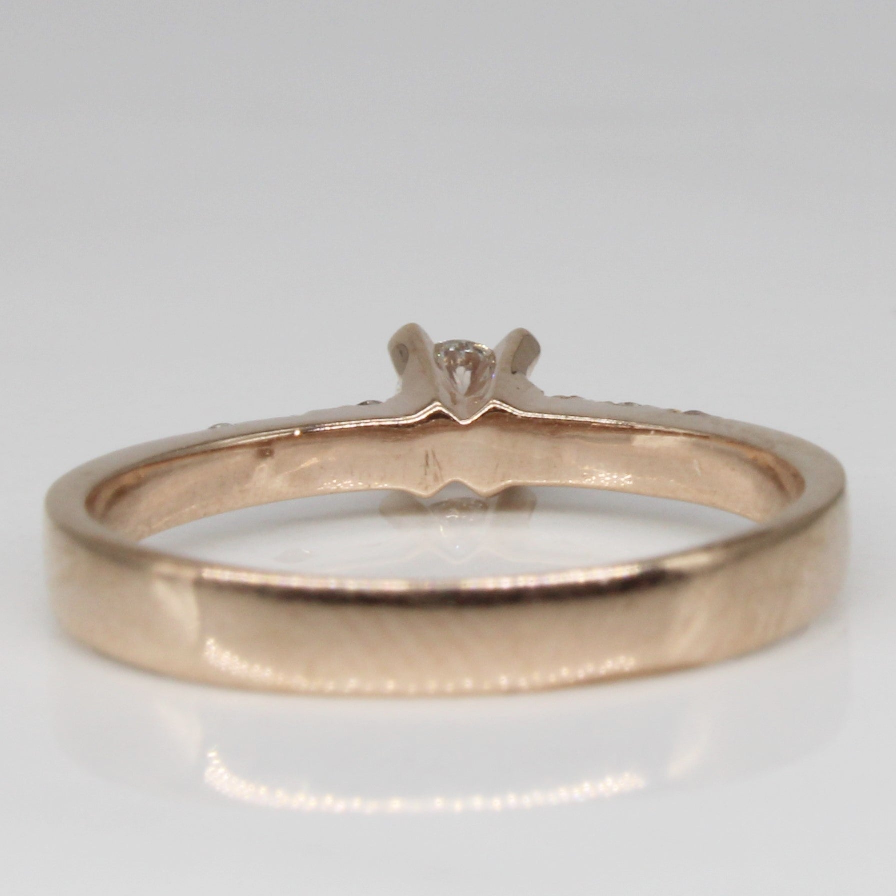 Petite Rose Gold Diamond Ring | 0.20ctw | SZ 5.75 |