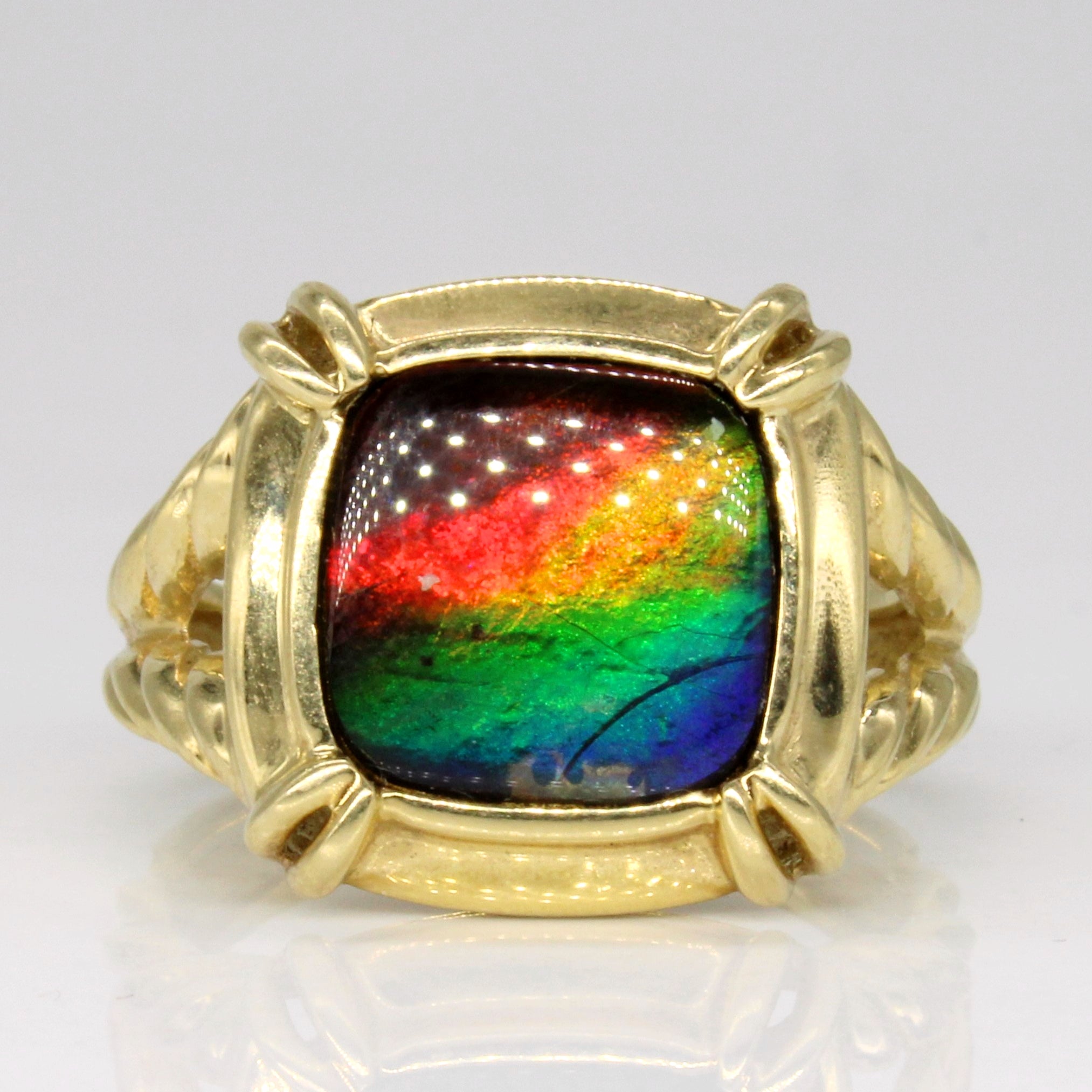 Ammolite Cocktail Ring | 1.94ct | SZ 7 |