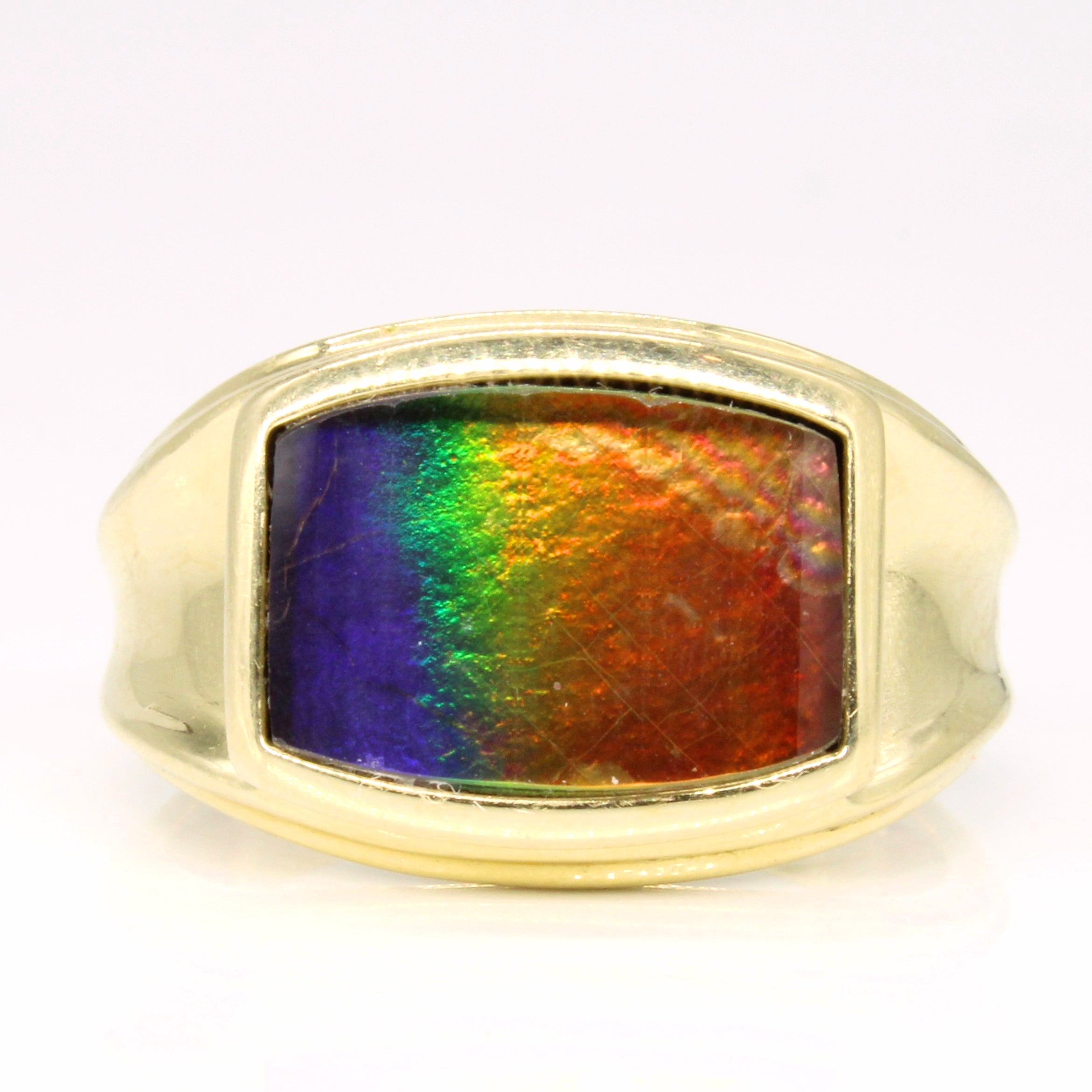 Ammolite Cocktail Ring | 2.50ct | SZ 10.75 |