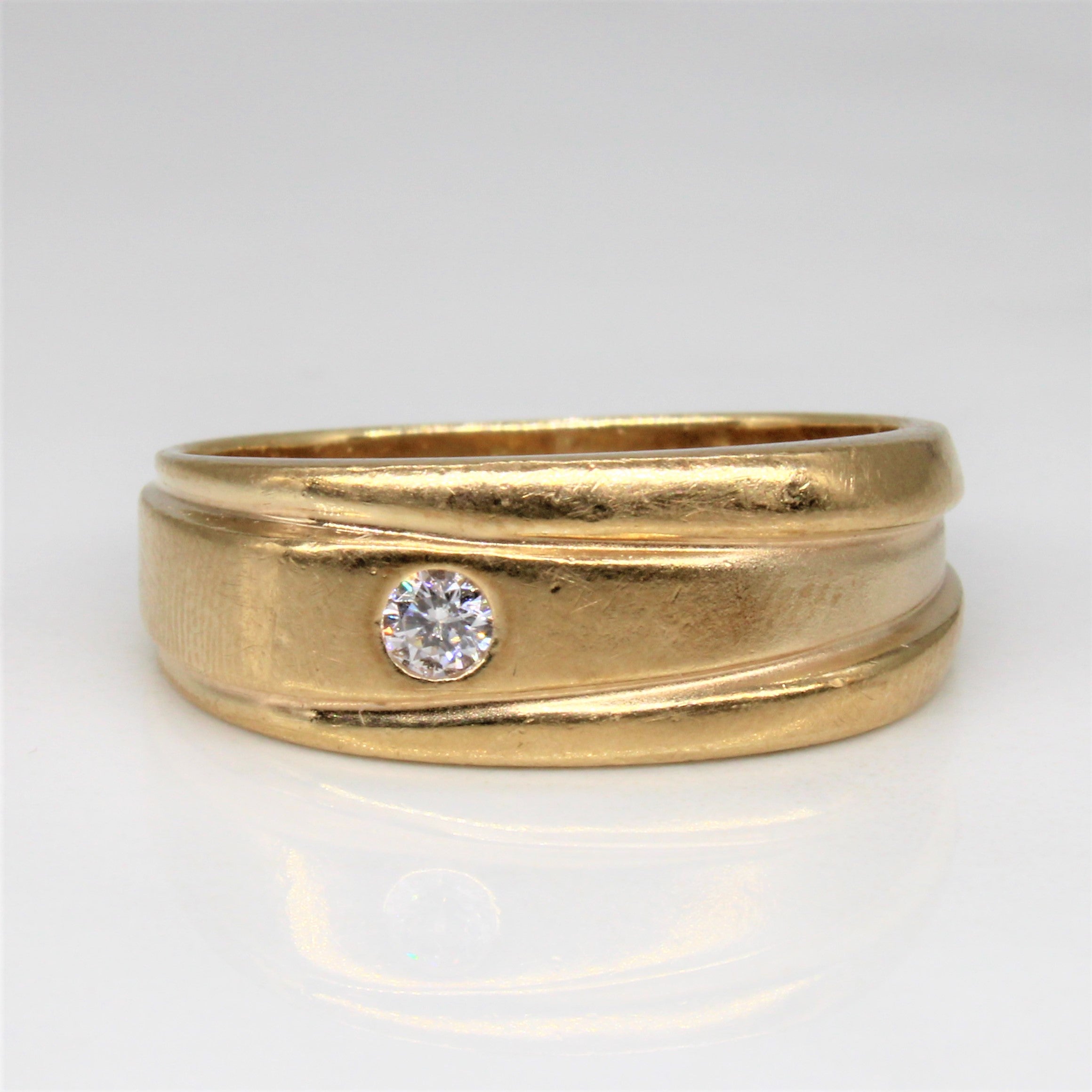 Flush Set Diamond Ring | 0.07ct | SZ 8 |