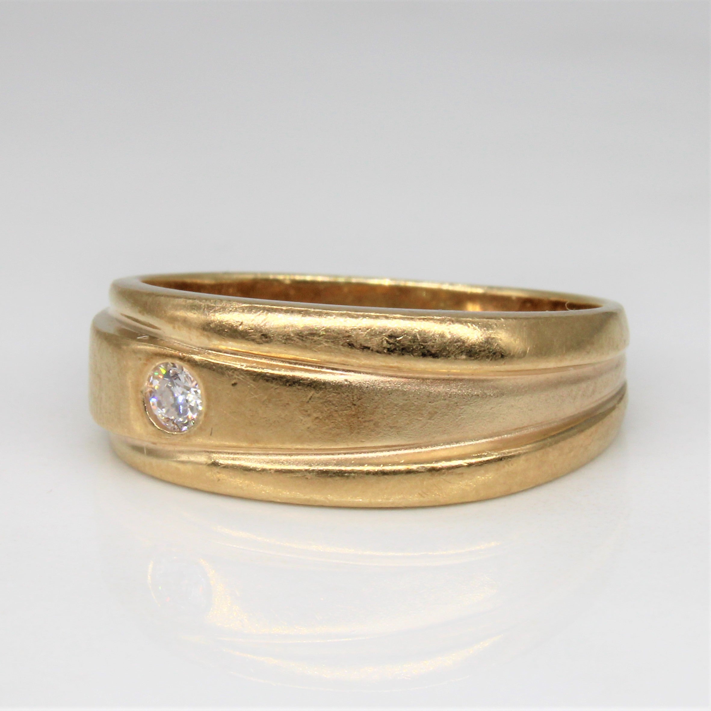 Flush Set Diamond Ring | 0.07ct | SZ 8 |