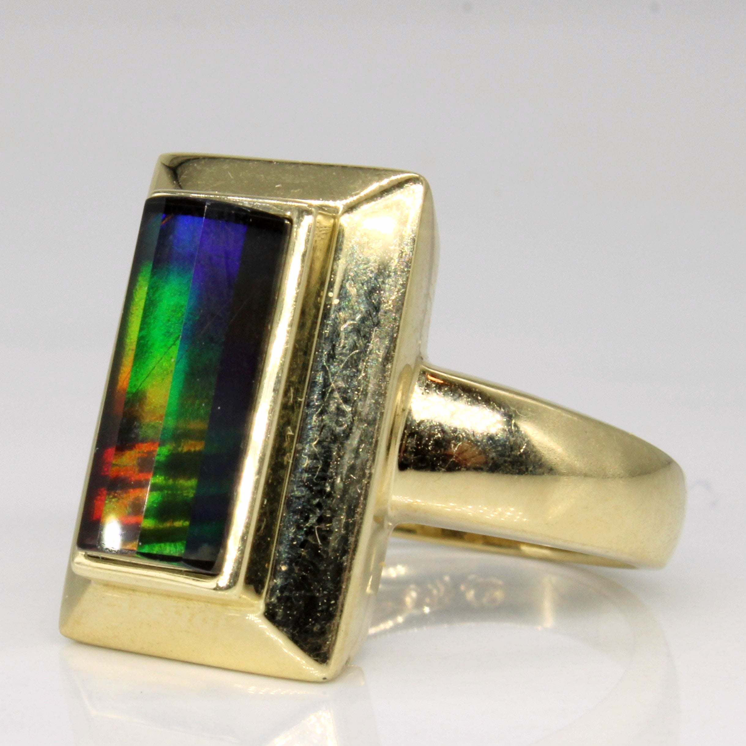 Ammolite Cocktail Ring | 2.25ct | SZ 8 |