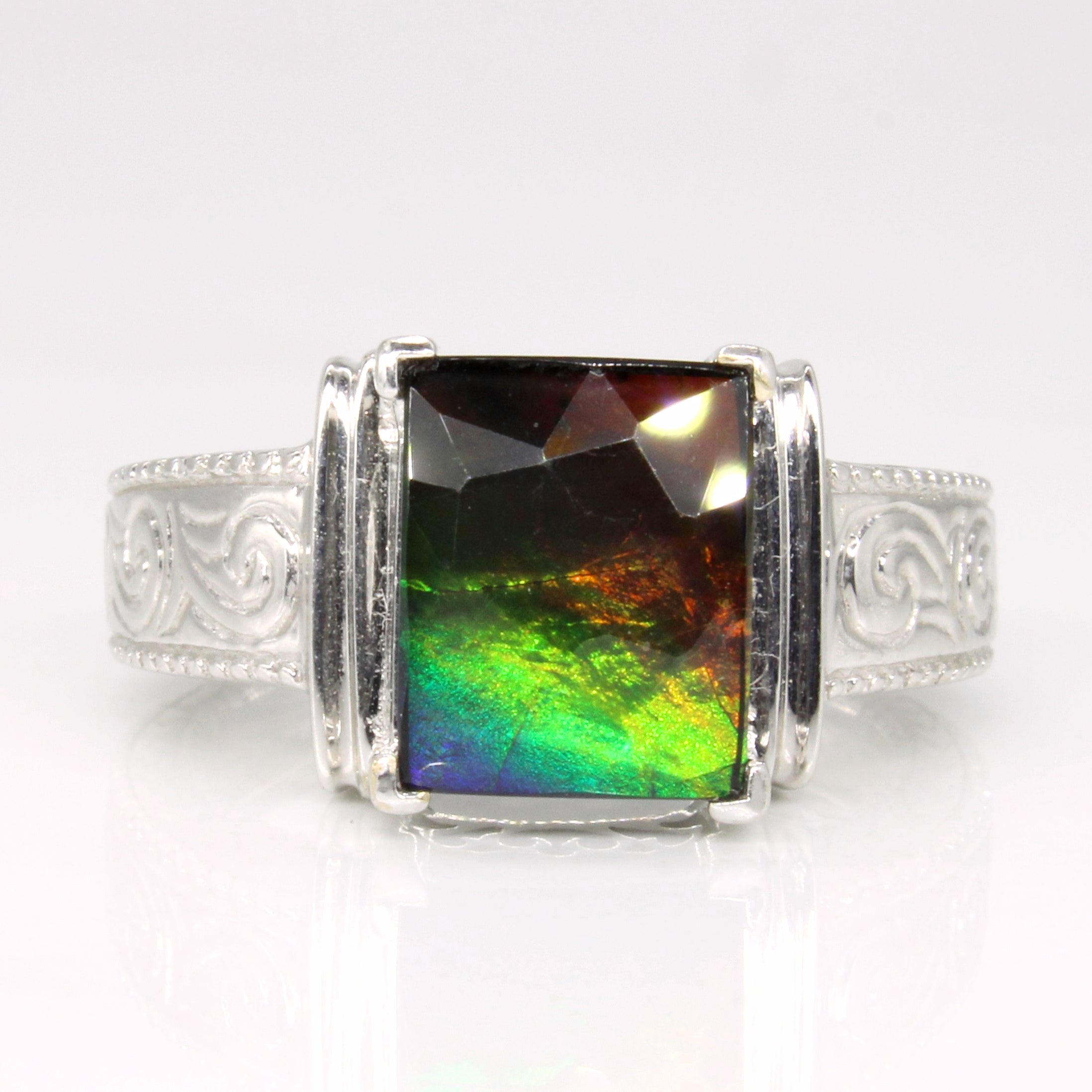 Ammolite Cocktail Ring | 1.72ct | SZ 7 |