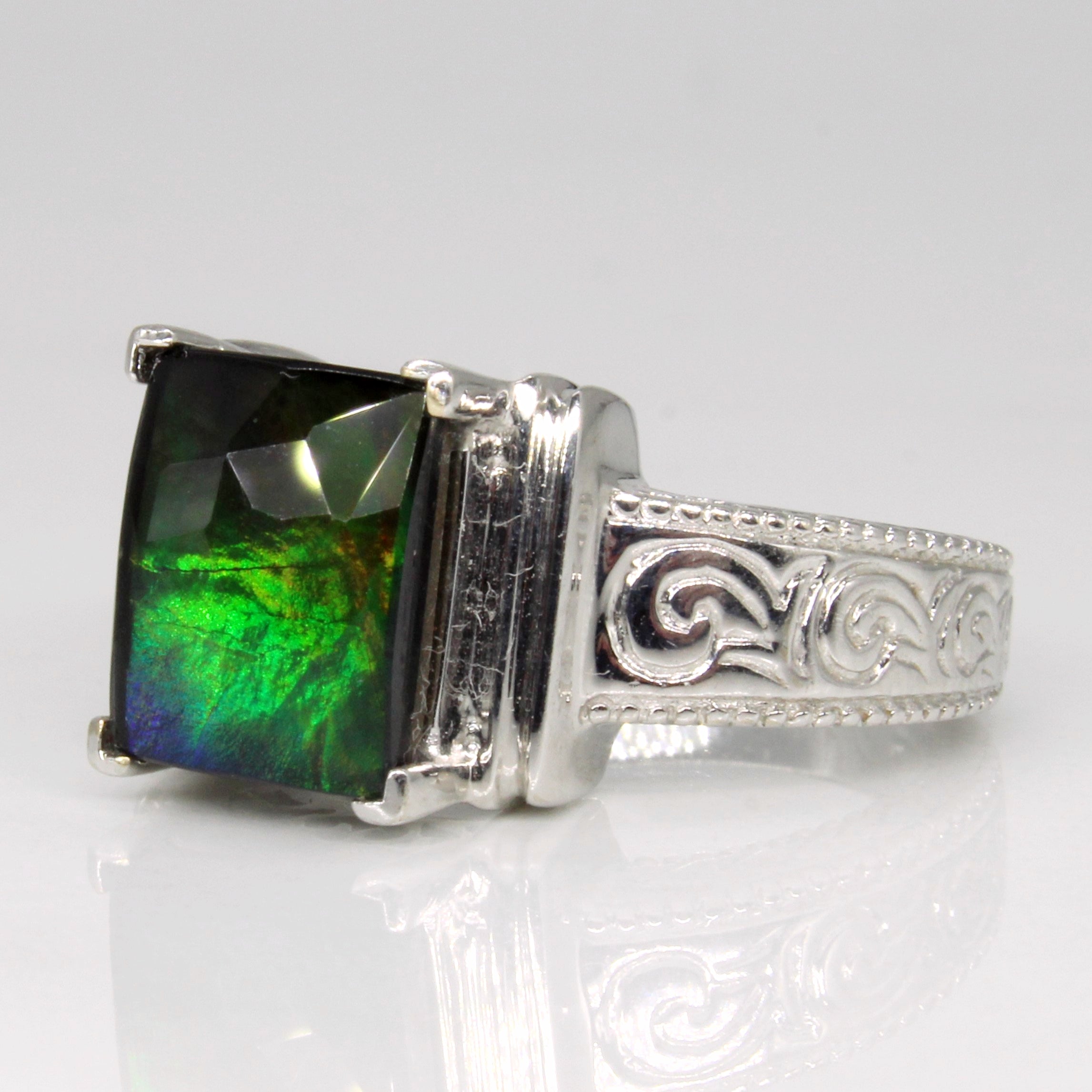 Ammolite Cocktail Ring | 1.72ct | SZ 7 |