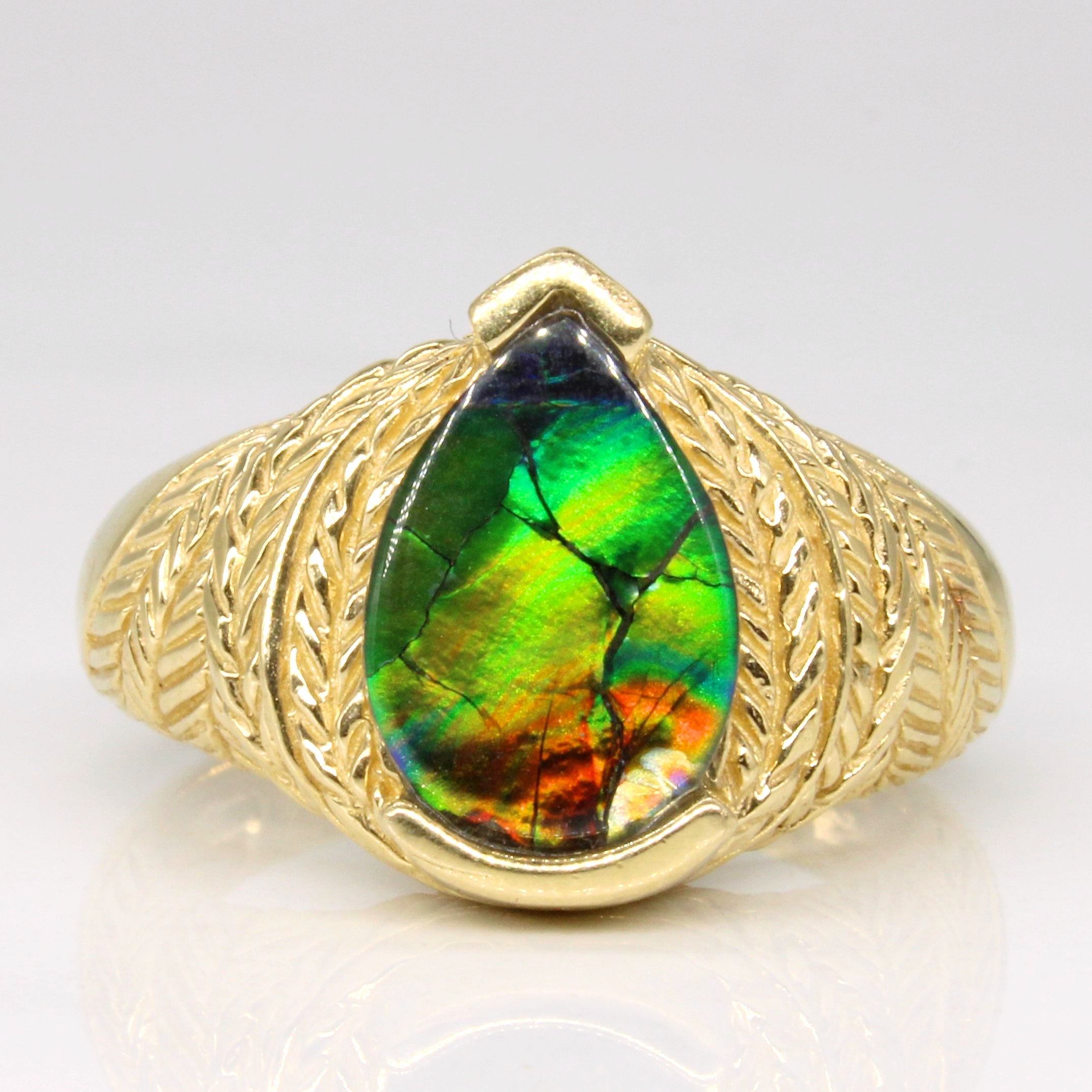 Ammolite Cocktail Ring | 1.46ct | SZ 6.5 |