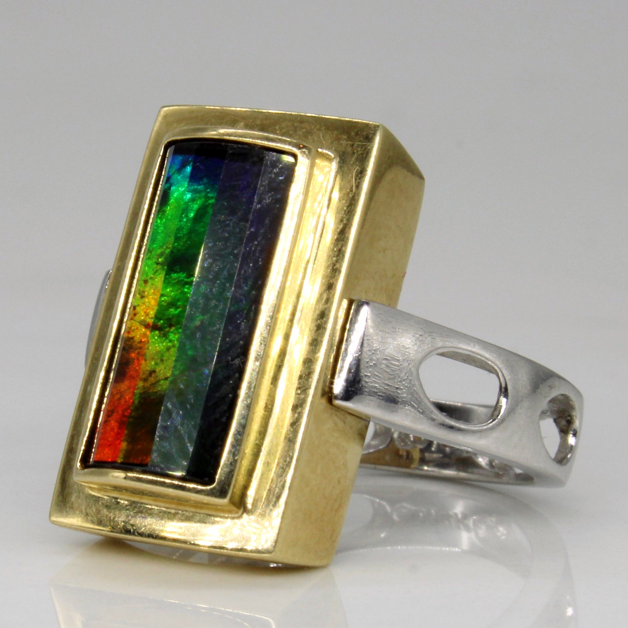 Ammolite Flippable Ring | 1.04ct | SZ 5.25 |