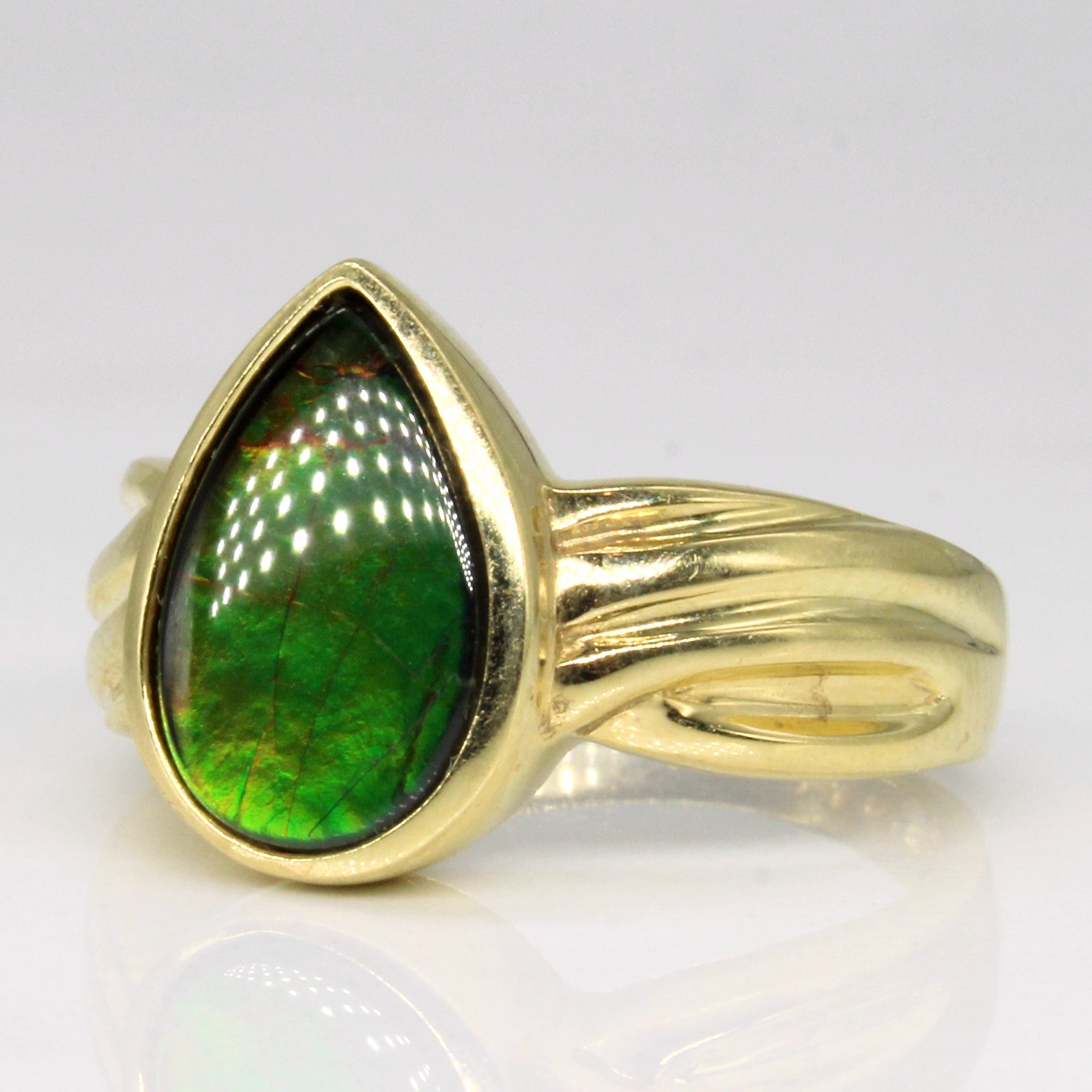 Ammolite Cocktail Ring | 1.48ct | SZ 7.25 |