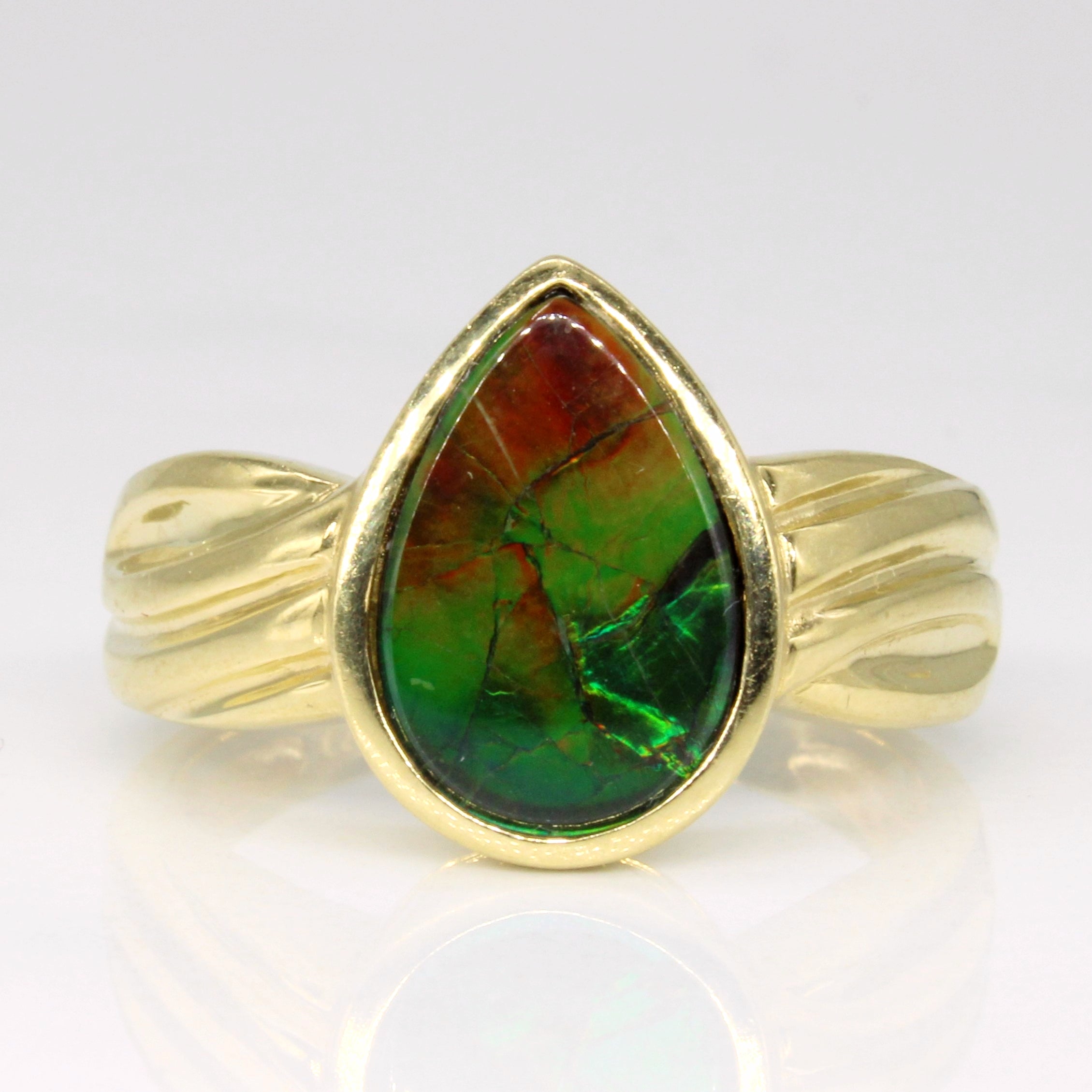 Ammolite Cocktail Ring | 1.40ct | SZ 8 |