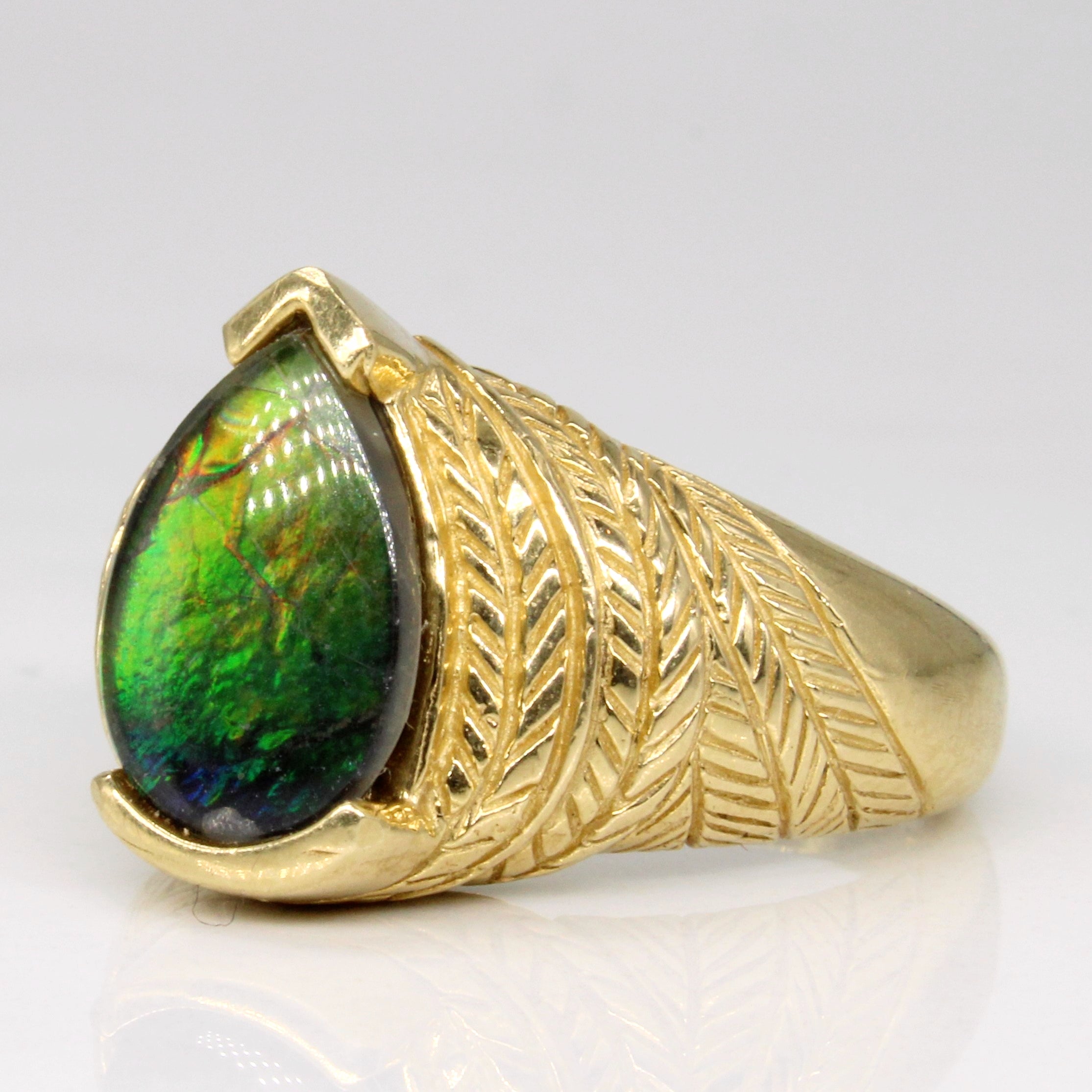 Ammolite Cocktail Ring | 1.42ct | SZ 7.5 |
