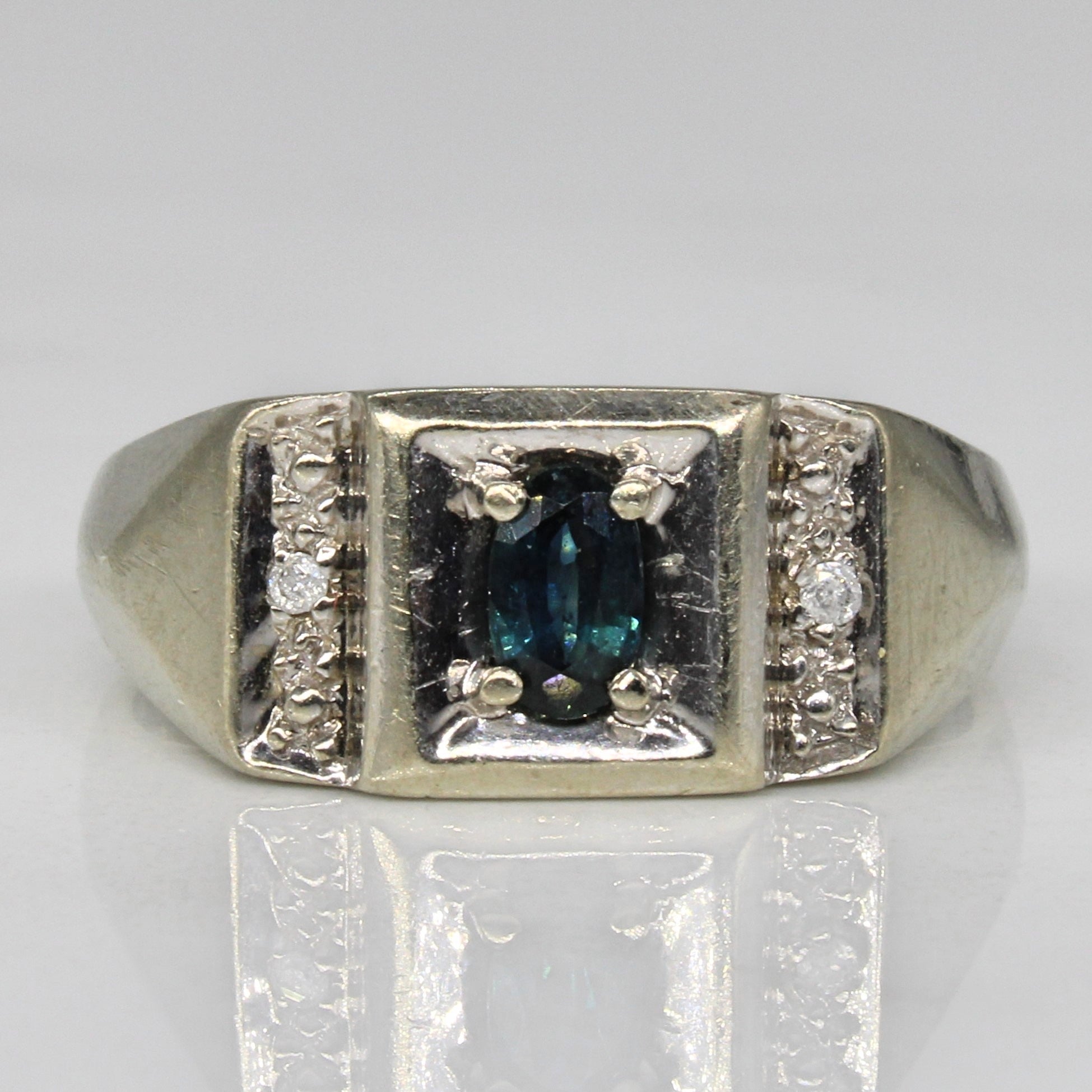 Sapphire & Diamond Ring | 0.35ct, 0.01ctw | SZ 7.75 |