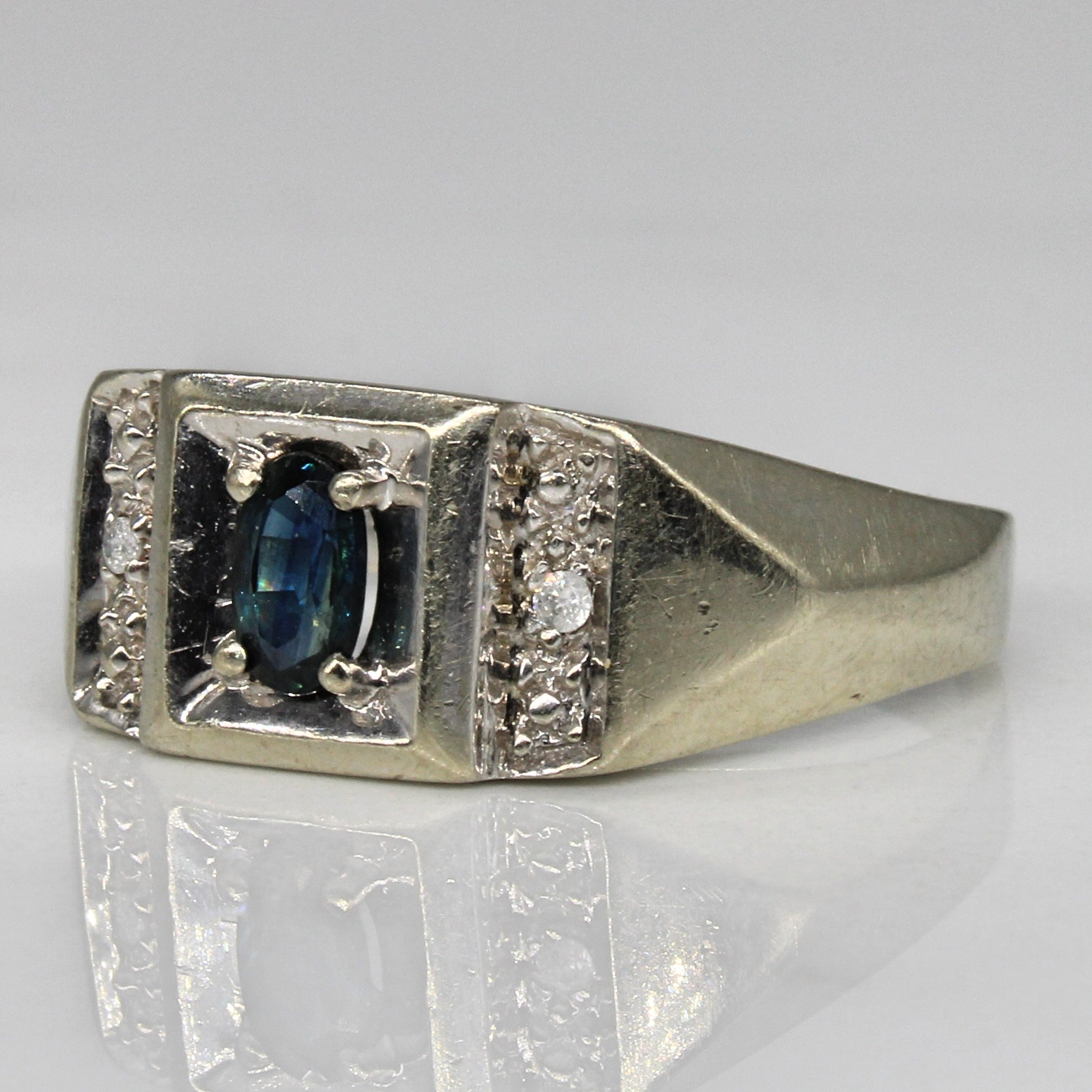 Sapphire & Diamond Ring | 0.35ct, 0.01ctw | SZ 7.75 |
