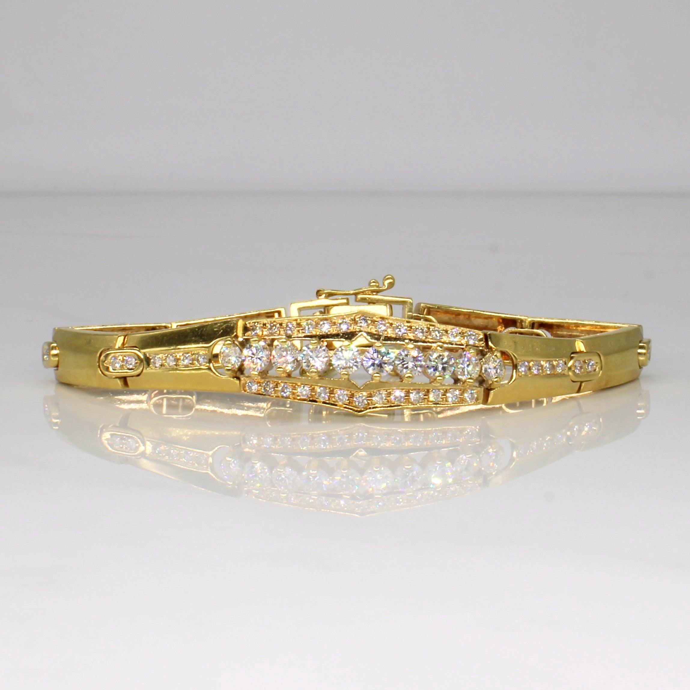 Bracelet cocktail en diamants | 1,73 ct | 17,8 cm |