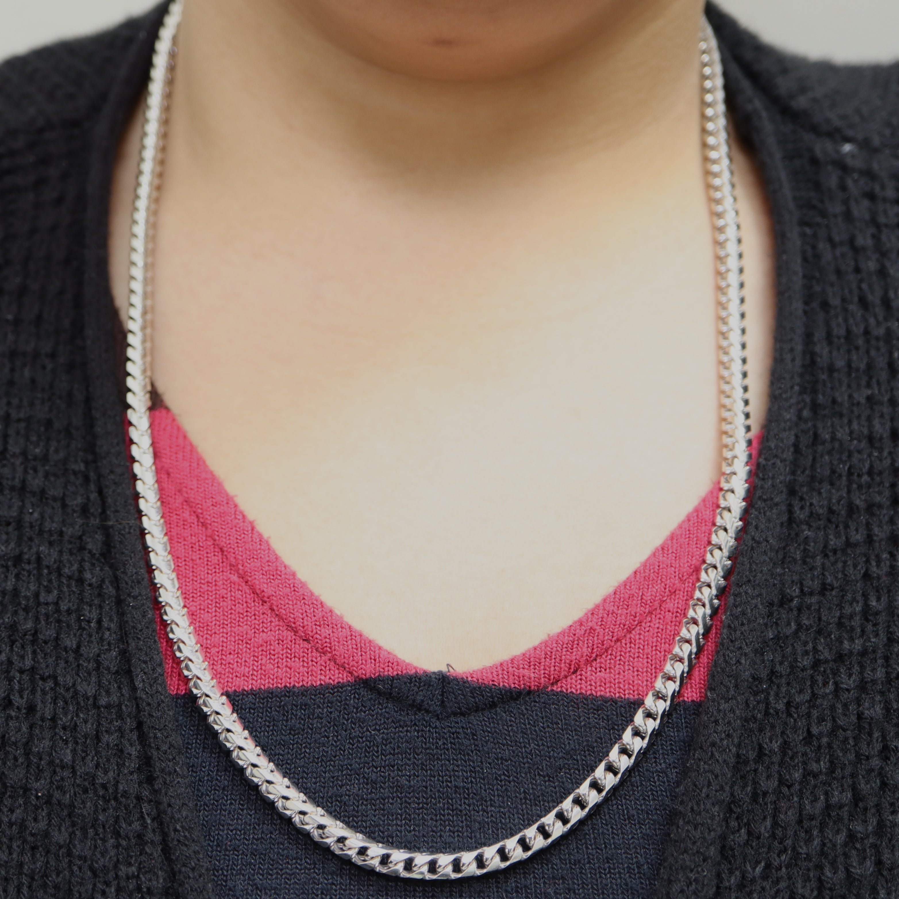 18k White Gold Wheat Chain & Bracelet Set |