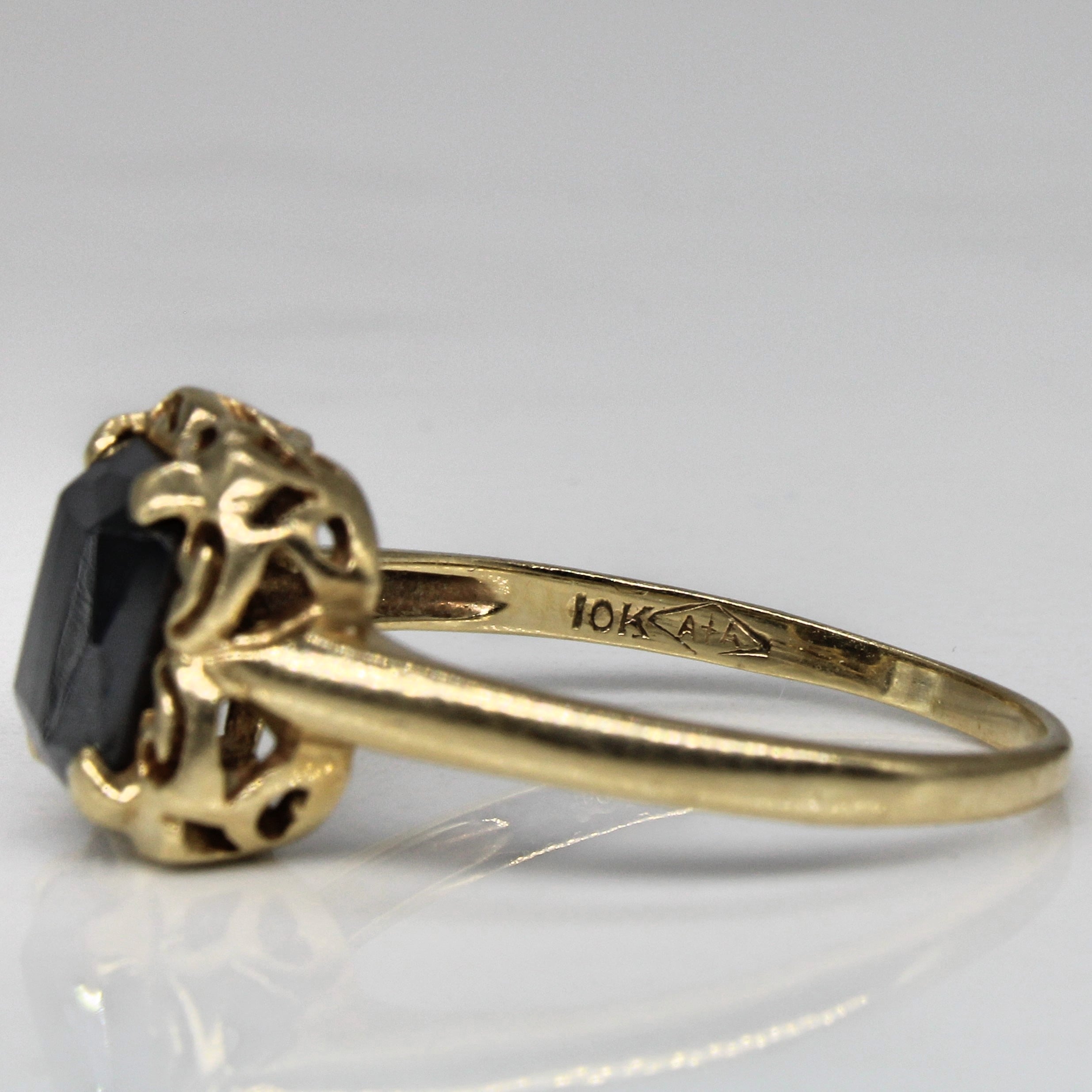 Retro Hematite Ring | 1.35ct | SZ 7.25 |