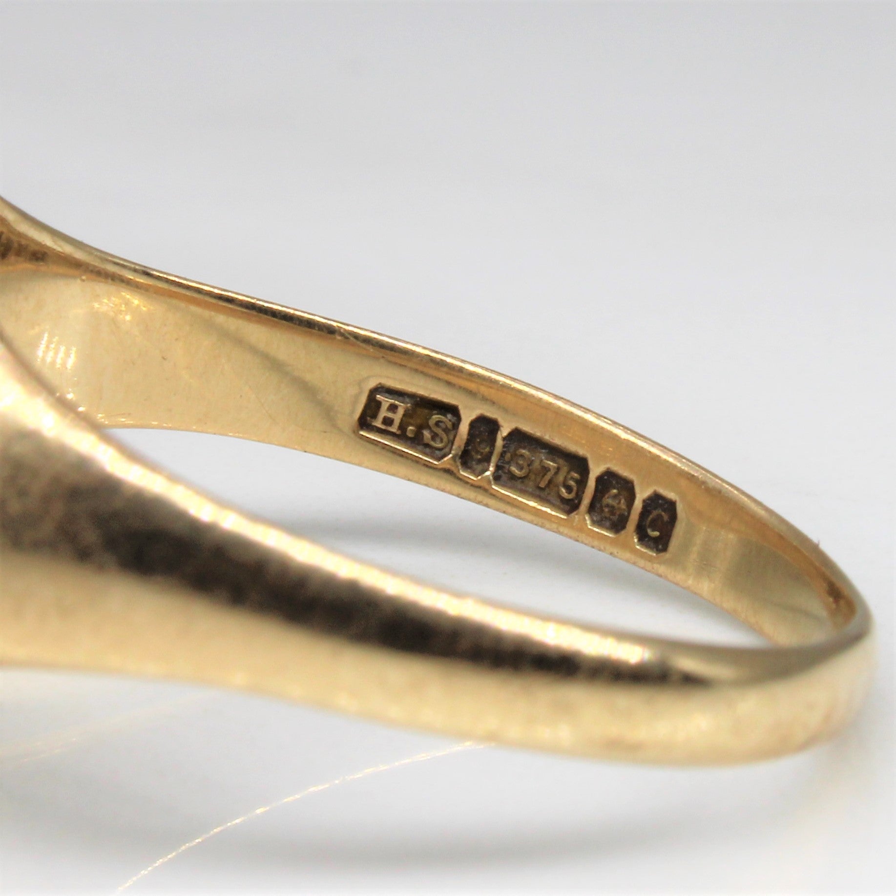 Engraved Initial 'JW' Signet Ring | SZ 10.75 |