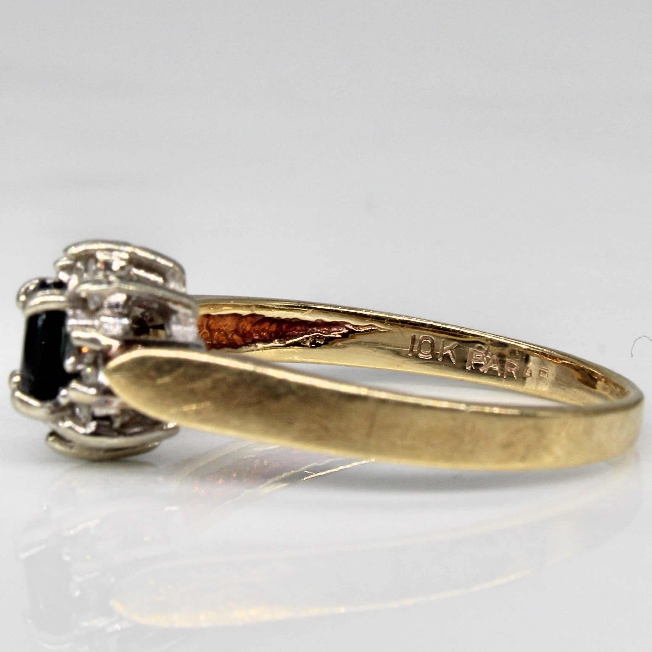 Oval Sapphire & Diamond Ring | 0.21ct, 0.04ctw | SZ 6.25 |