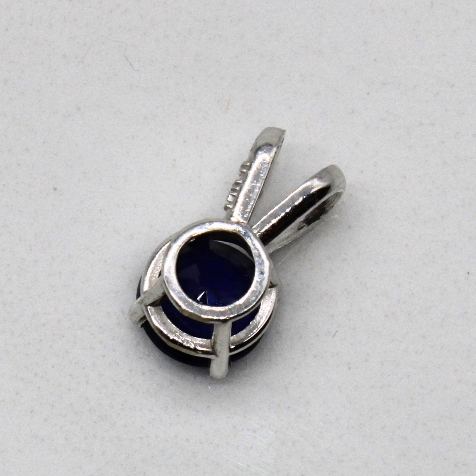 Synthetic Sapphire Pendant | 0.04ct |