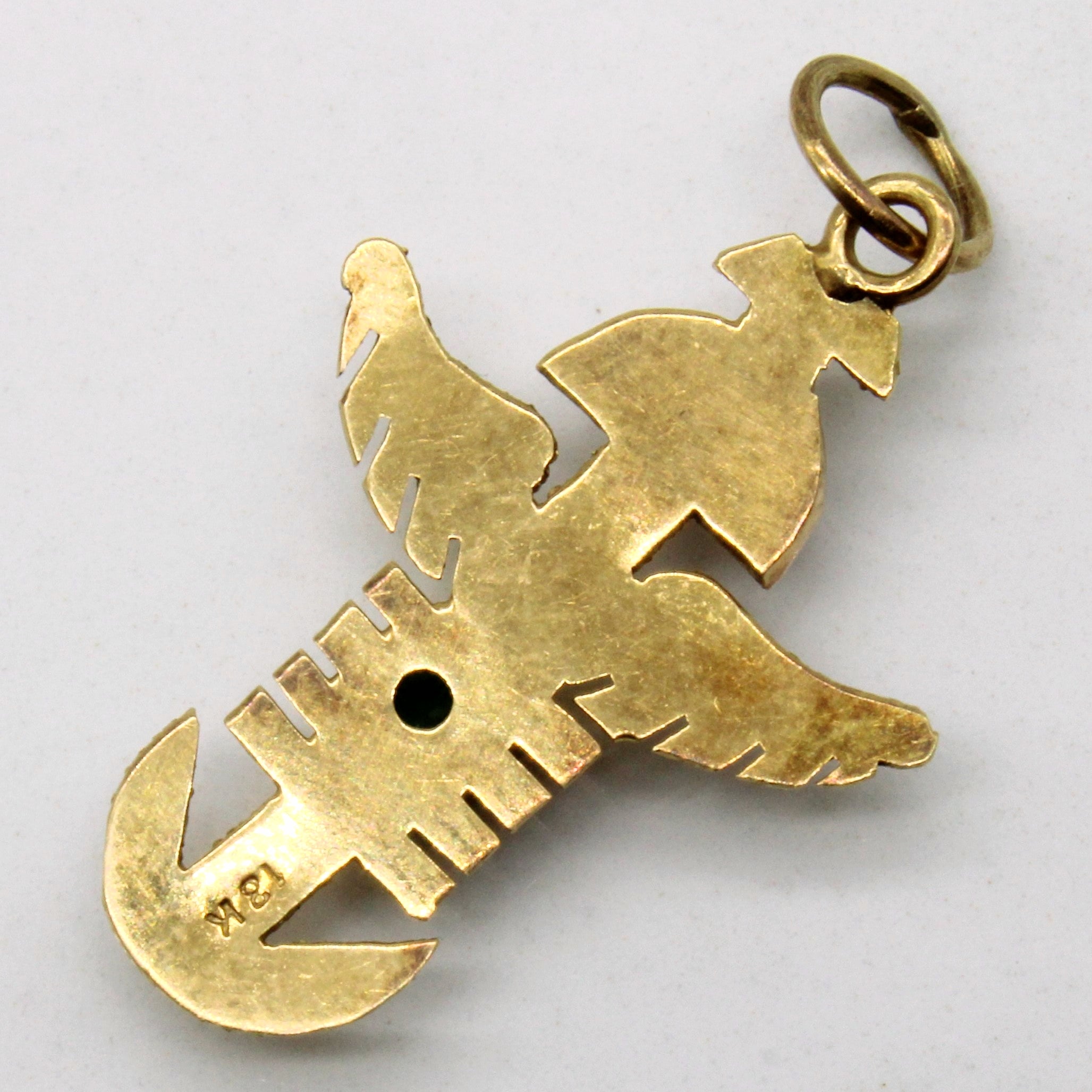 Emerald Bird Pendant | 0.05ct |