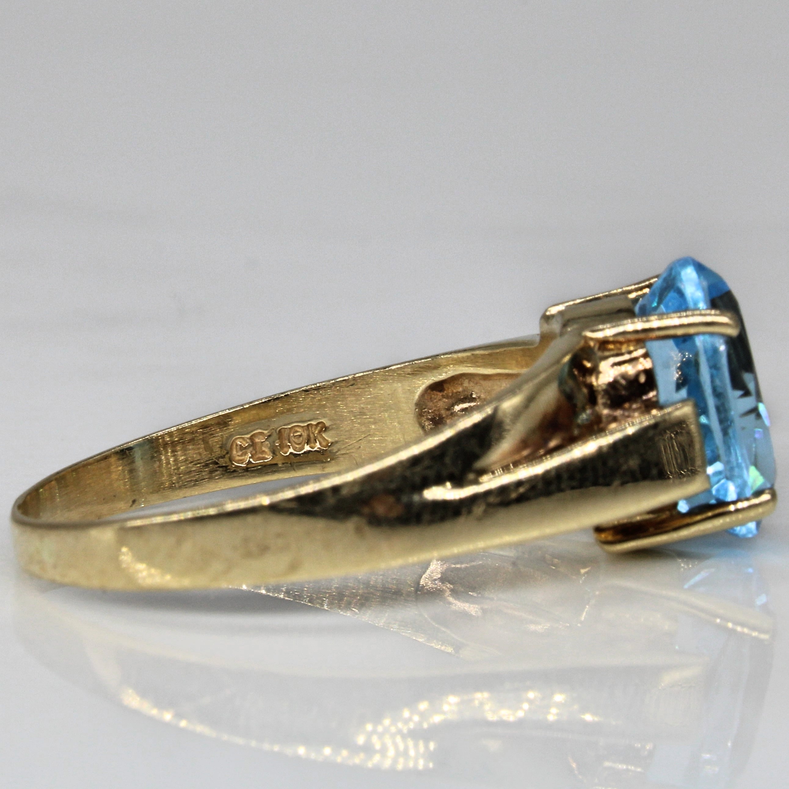 Blue Topaz Cocktail Ring | 3.00ct | SZ 9 |