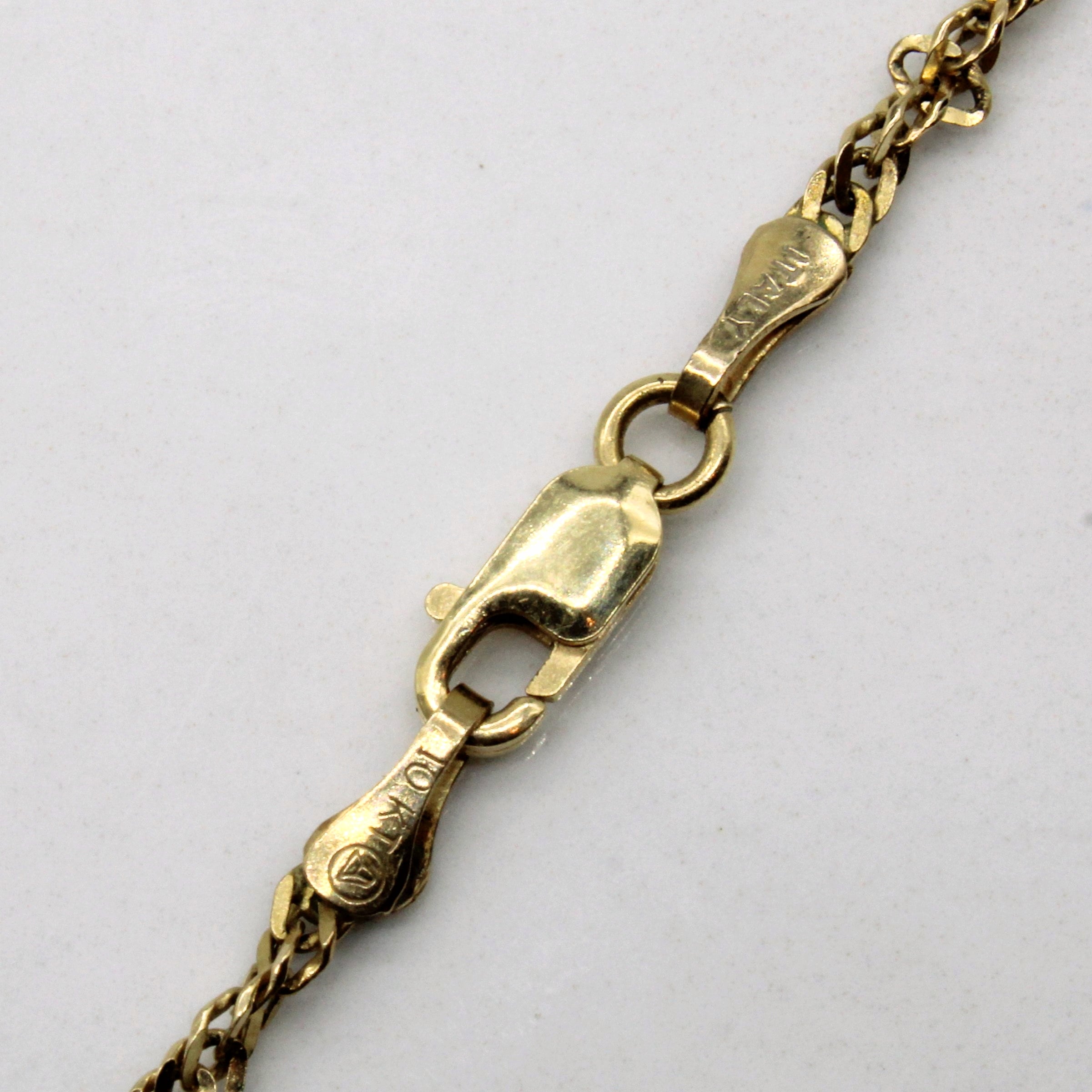 10k Yellow Gold Rope Chain | 16" |