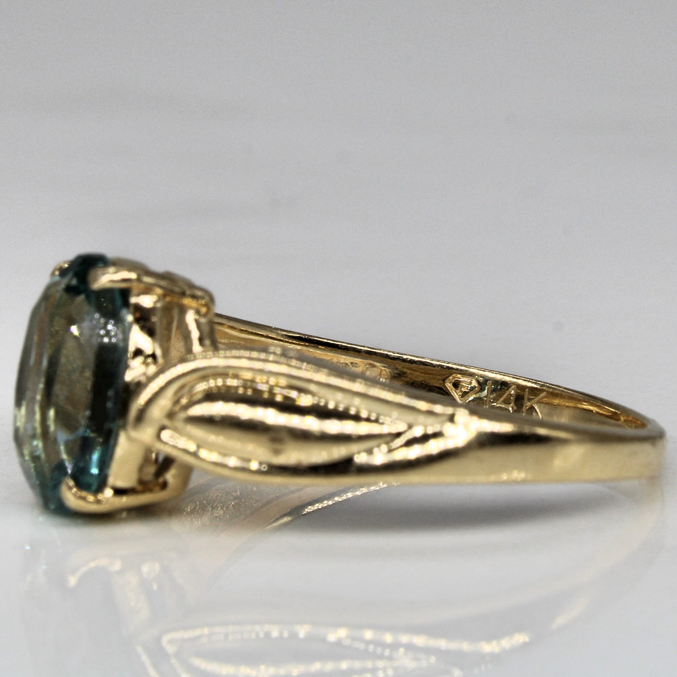 Blue Topaz Cocktail Ring | 2.02ct | SZ 6.75 |