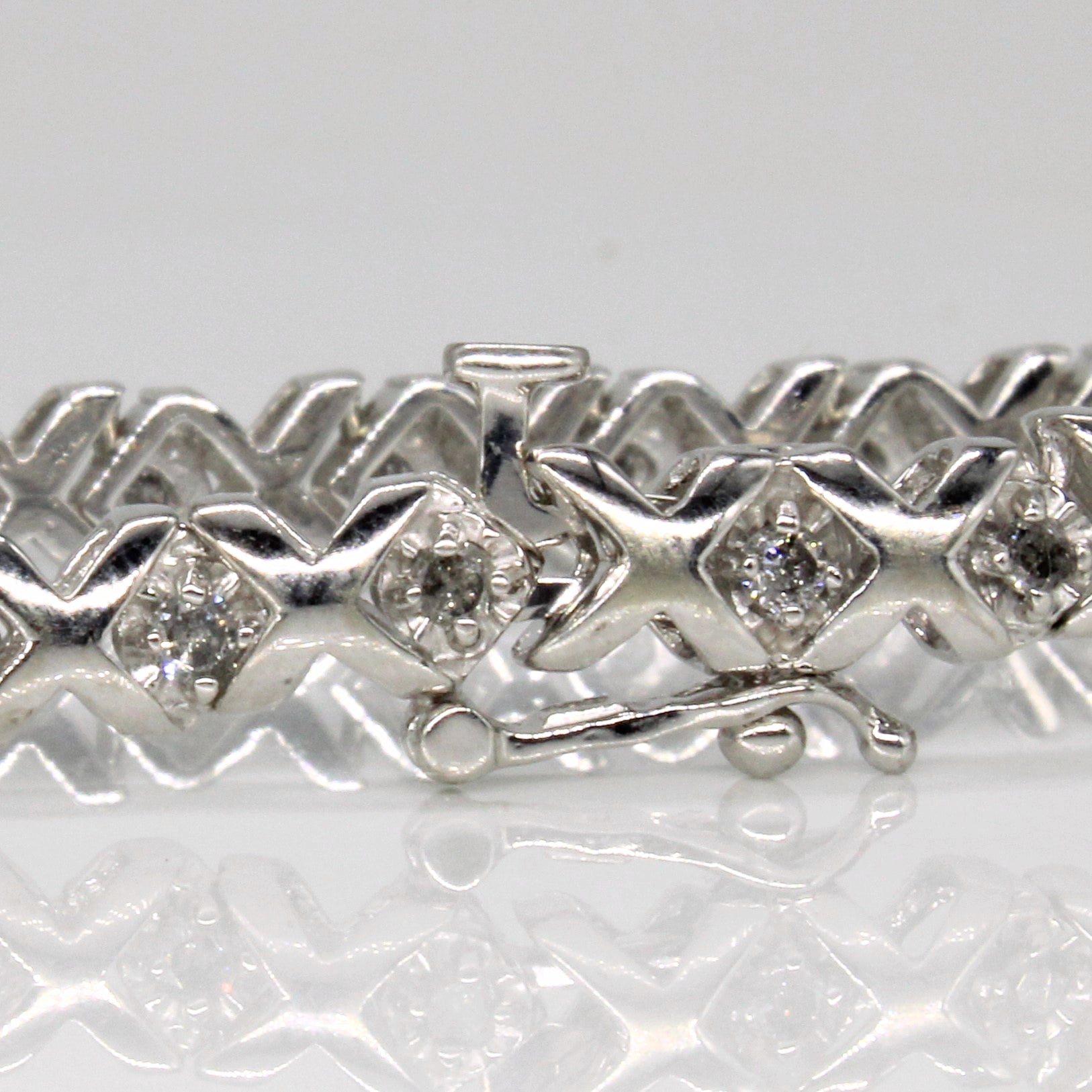 XO Diamond Tennis Bracelet | 0.75ctw | 7" |