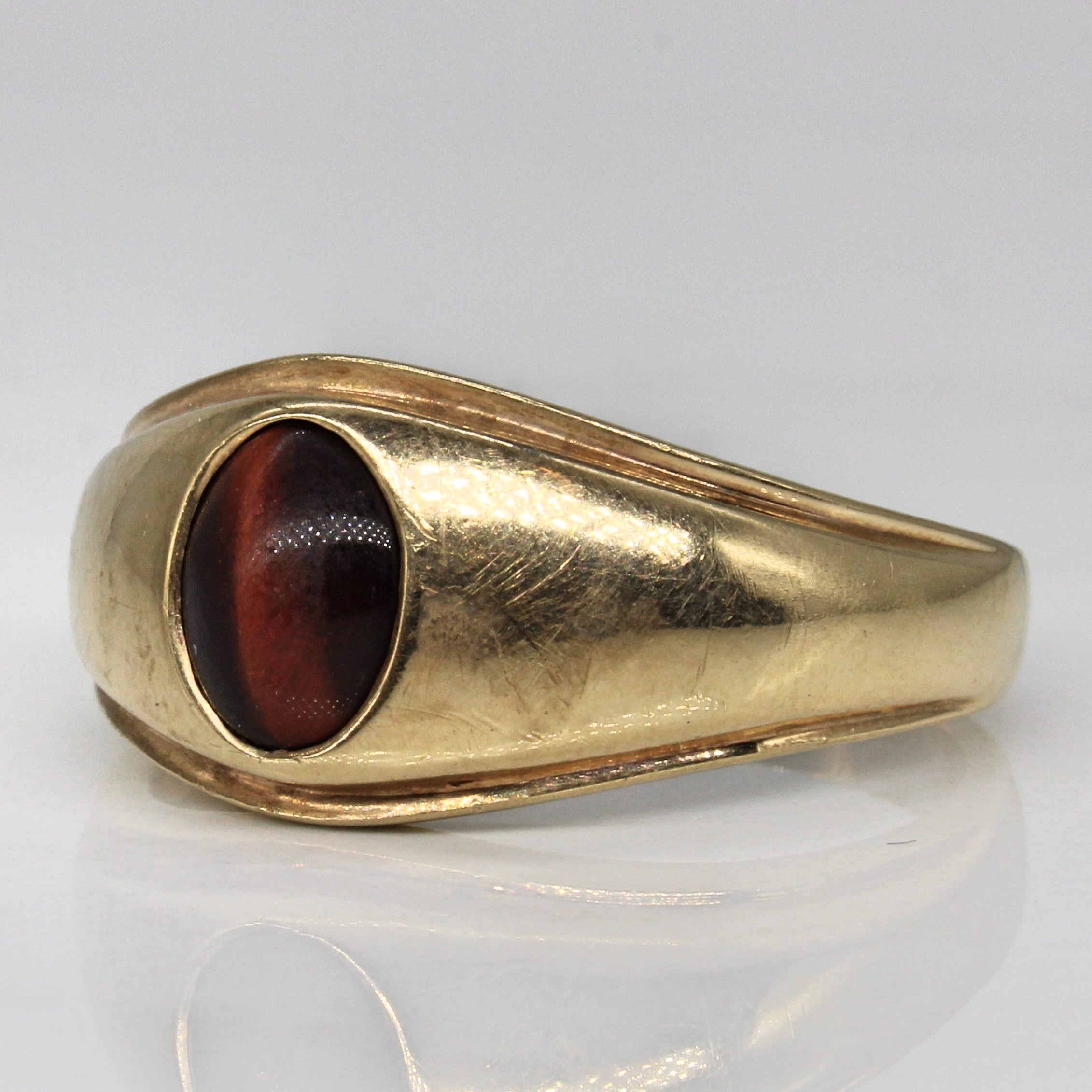 Tigers Eye Cabochon Ring | 1.00ct | SZ 11.5 |