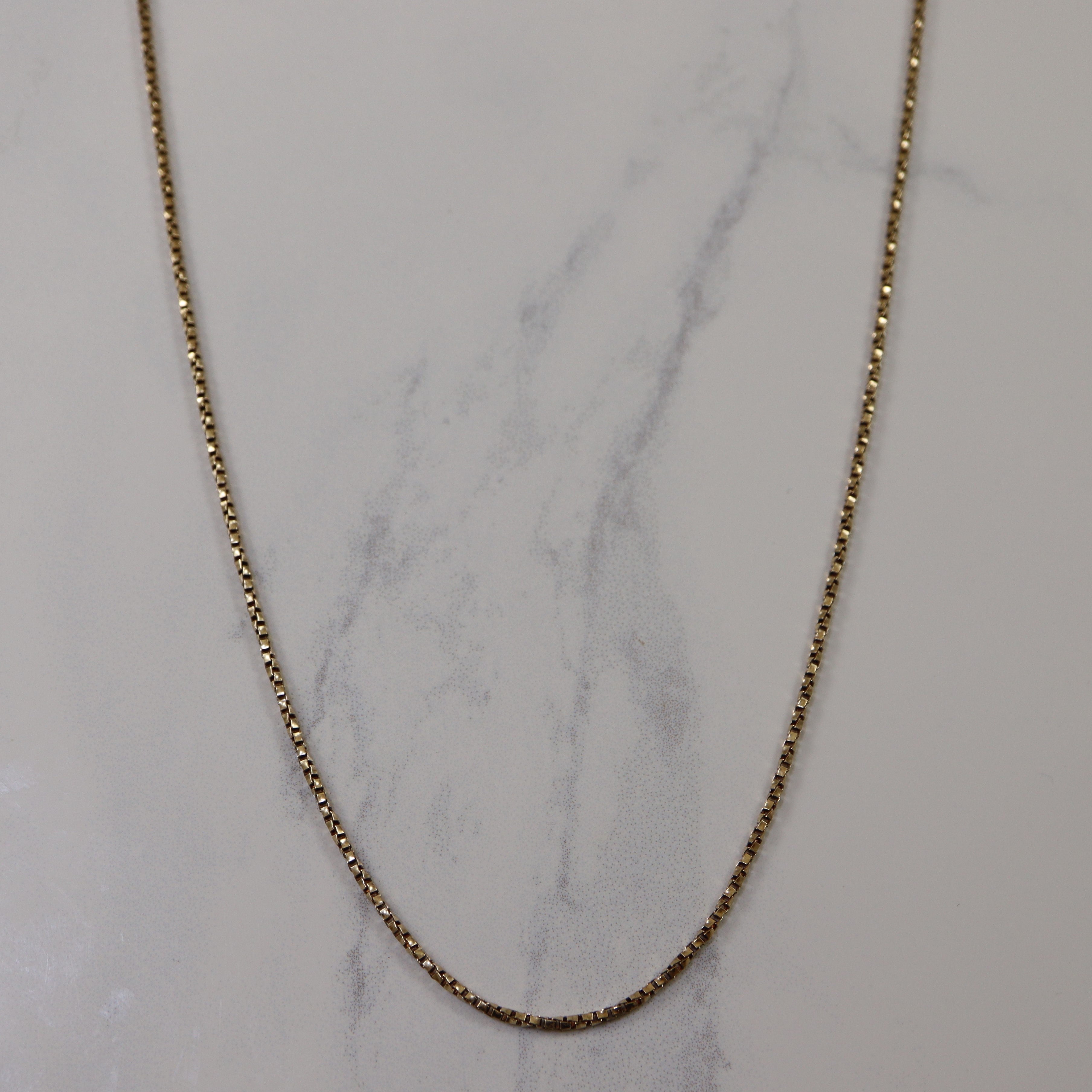 10k Yellow Gold Twisted Box Chain | 27" |