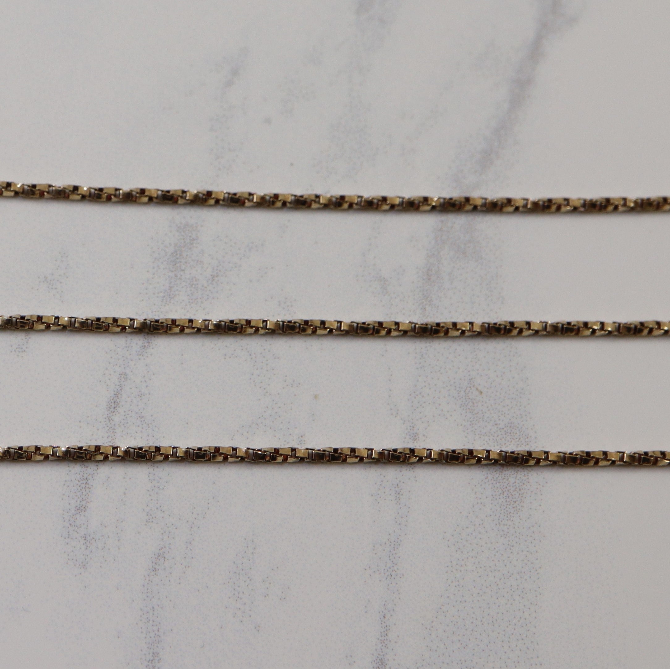 10k Yellow Gold Twisted Box Chain | 27" |