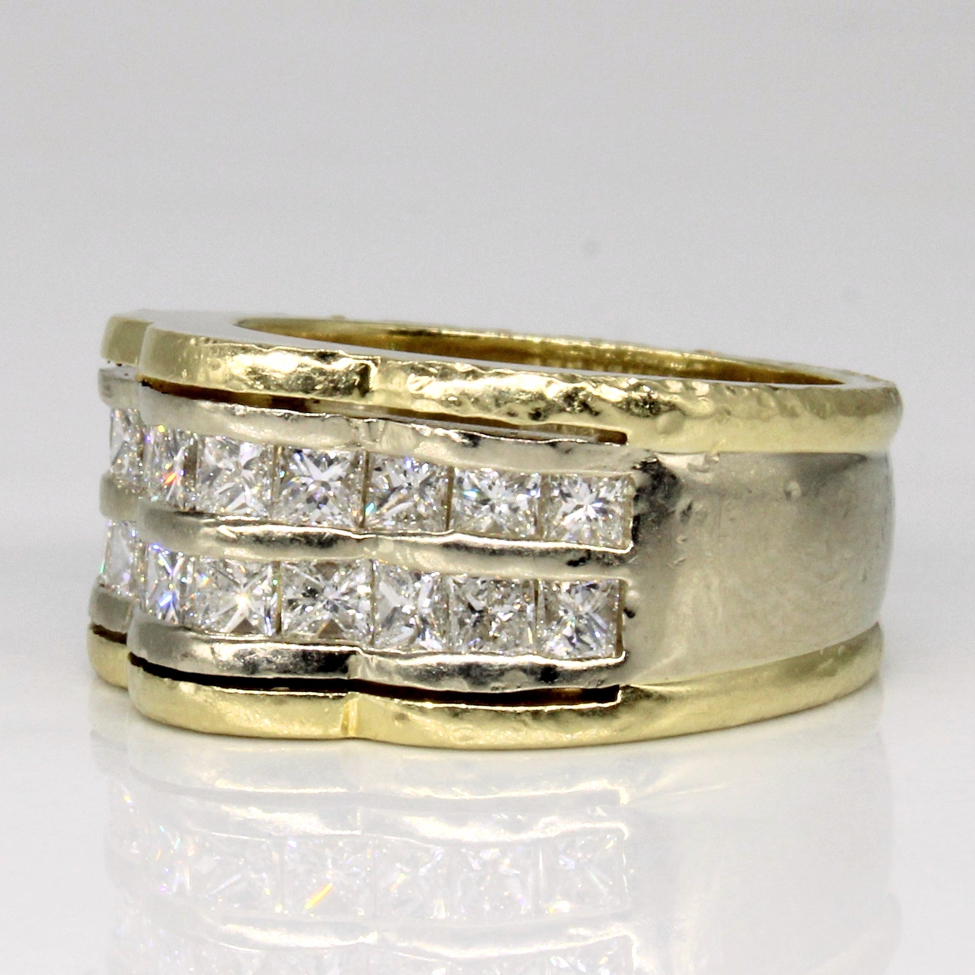 Princess Cut Channel Set Diamond Ring | 1.10ctw | SZ 6 |