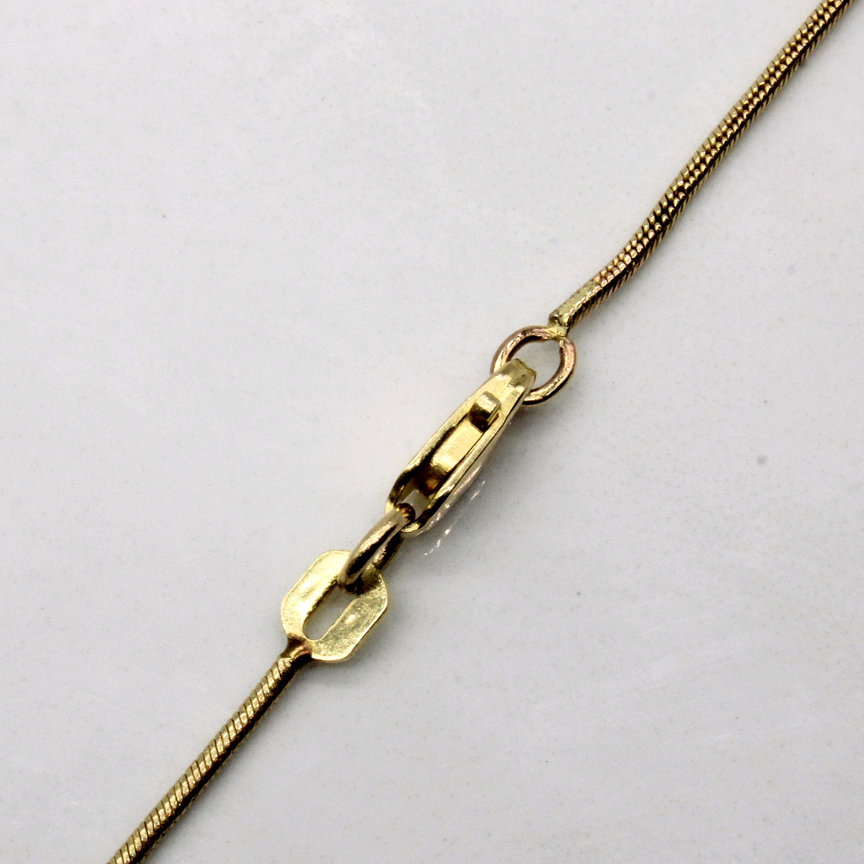 Diamond Circle Pendant Necklace | 0.24ctw | 18" |