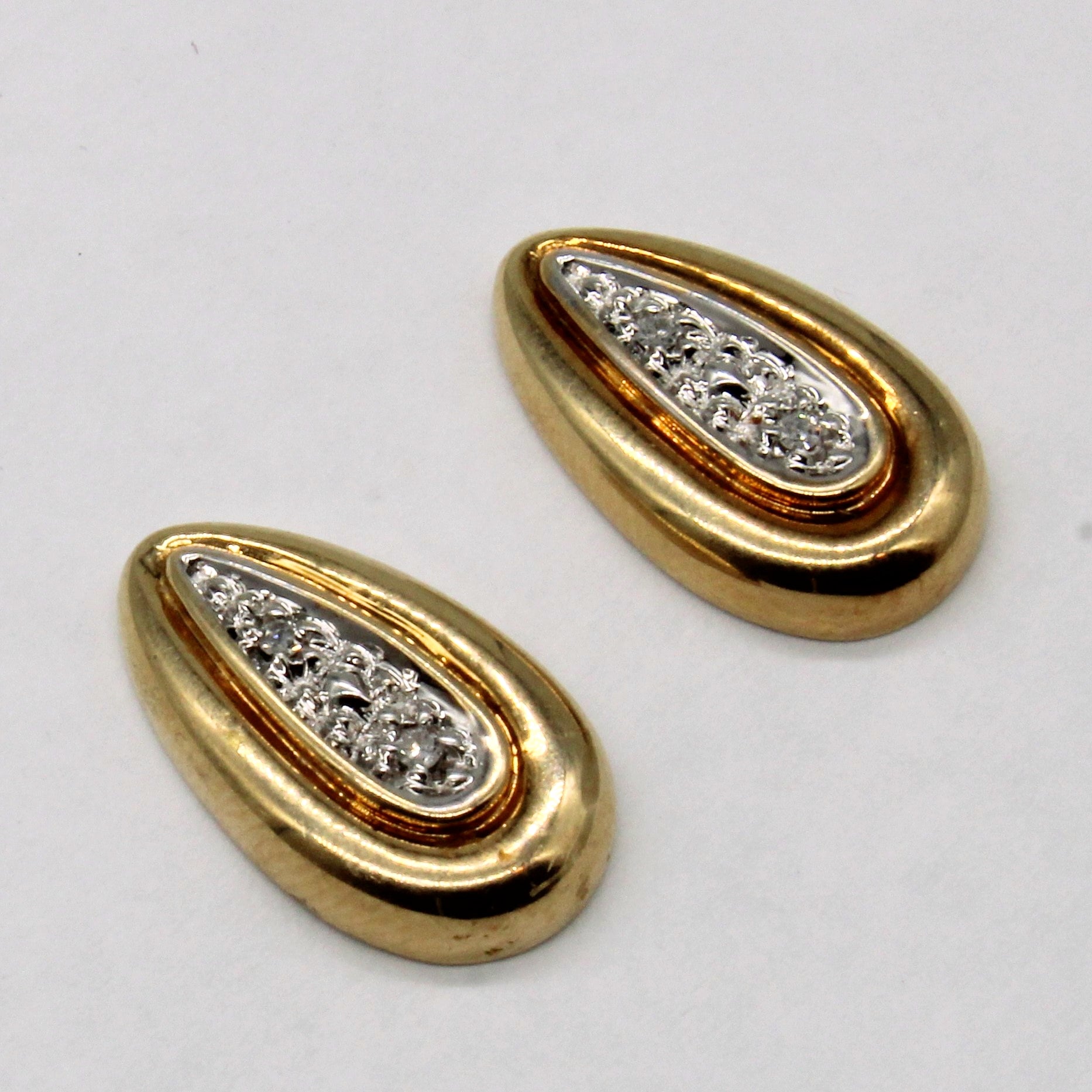Diamond Teardrop Earrings | 0.02ctw |