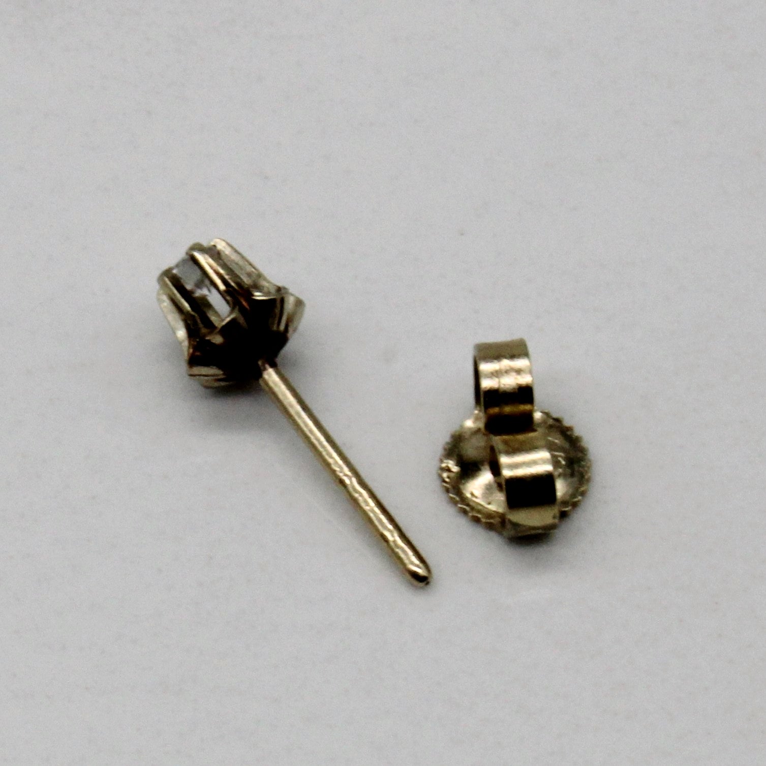 Diamond Cathedral Set Stud Earrings | 0.10ctw |