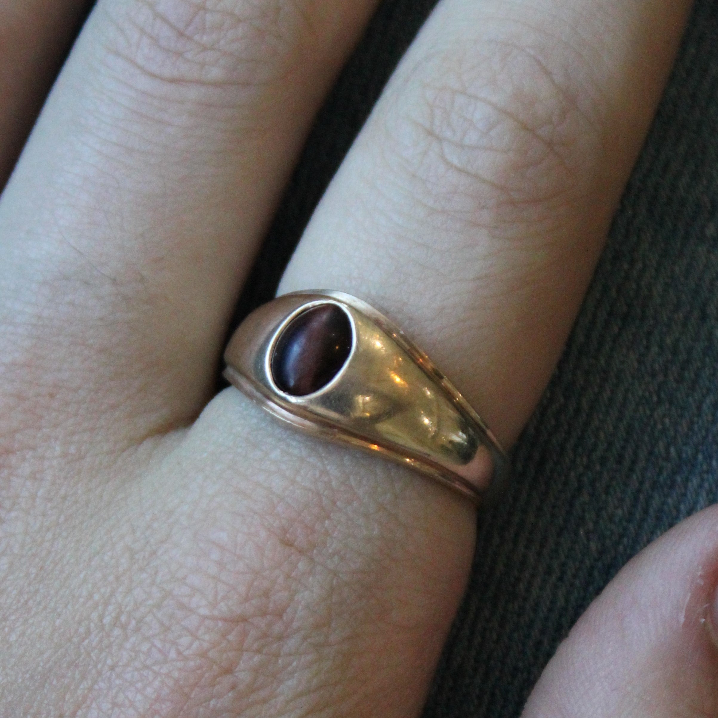 Tigers Eye Cabochon Ring | 1.00ct | SZ 11.5 |