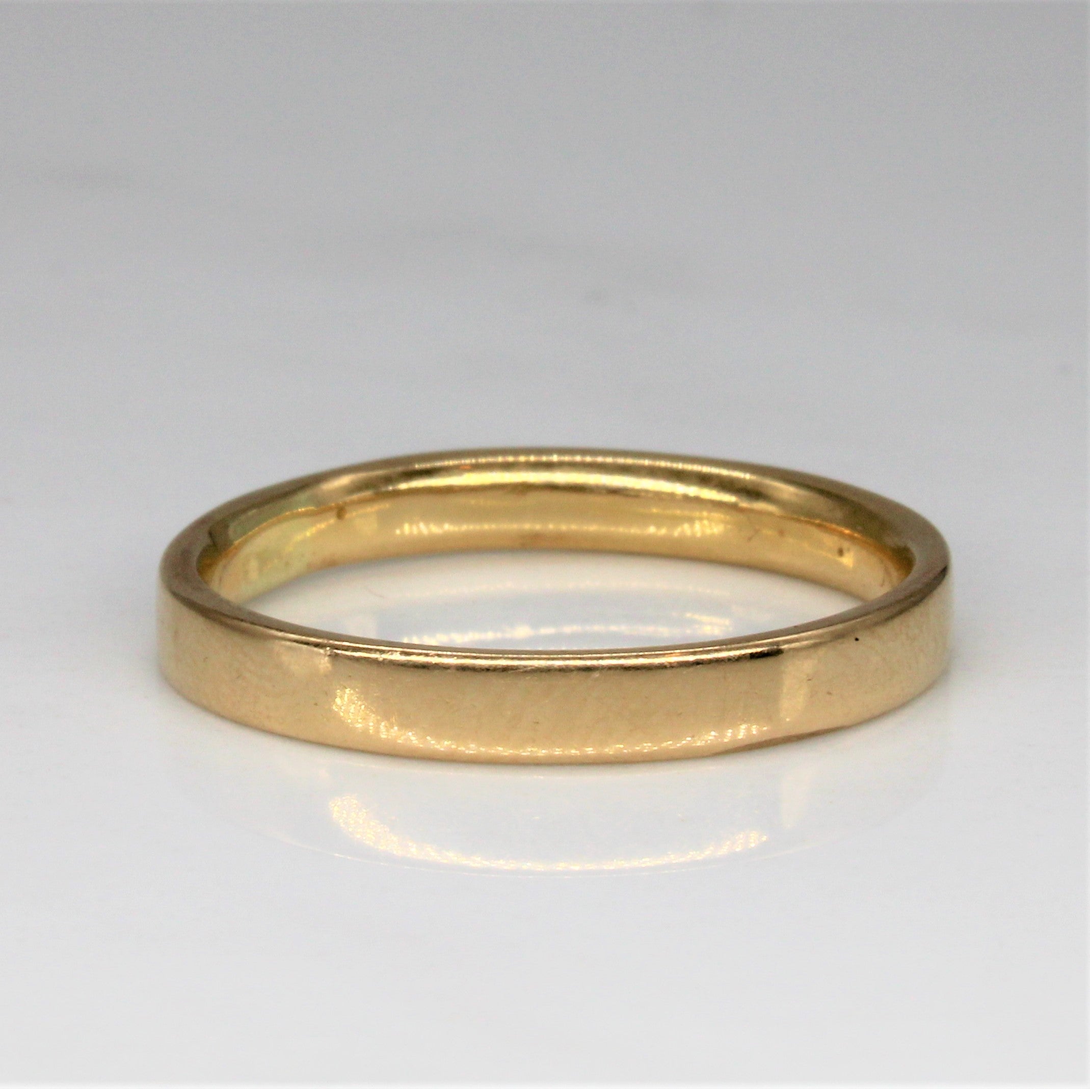 Yellow Gold Flat Band | SZ 8.5 |