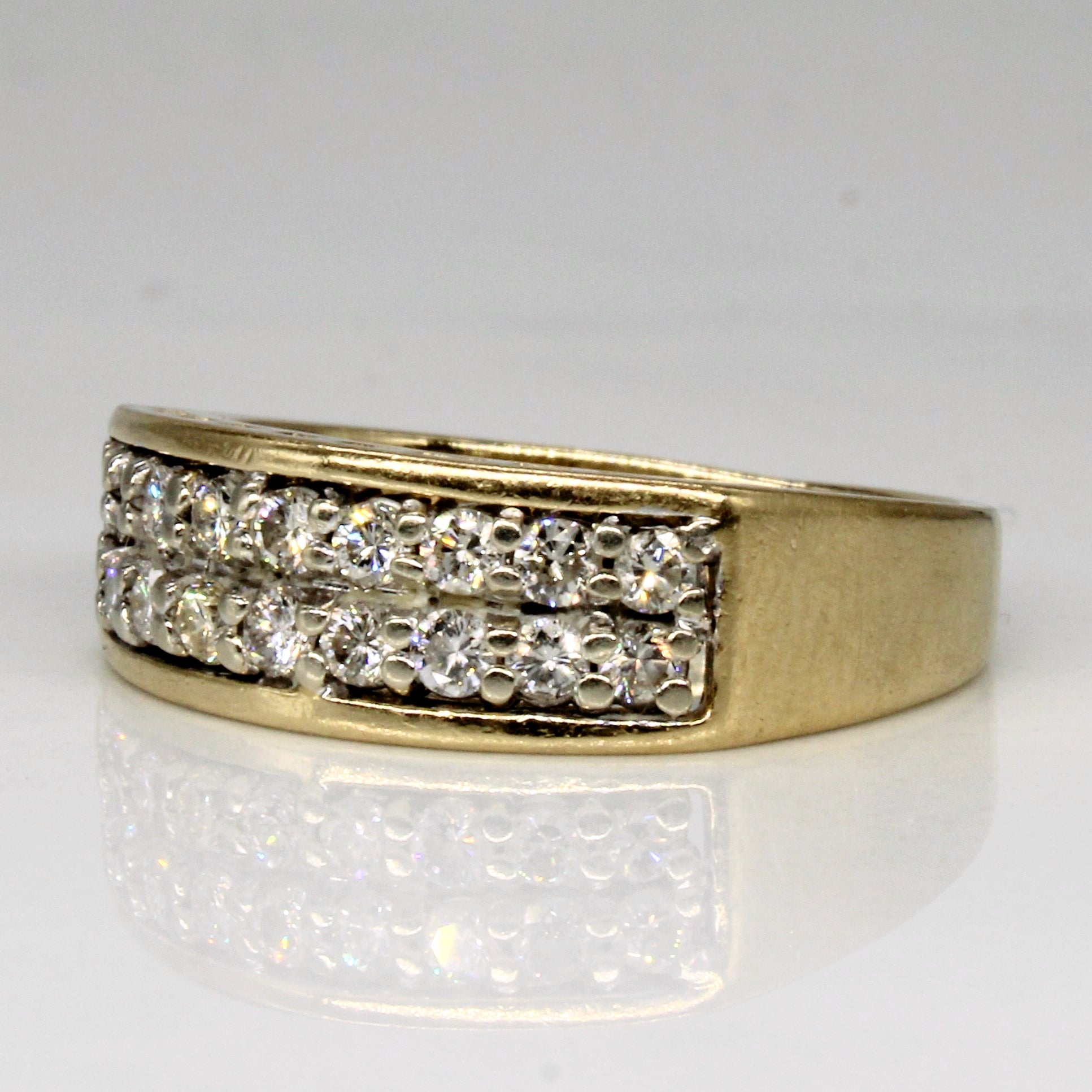 Diamond Flush Set Ring | 0.45ctw | SZ 6 |