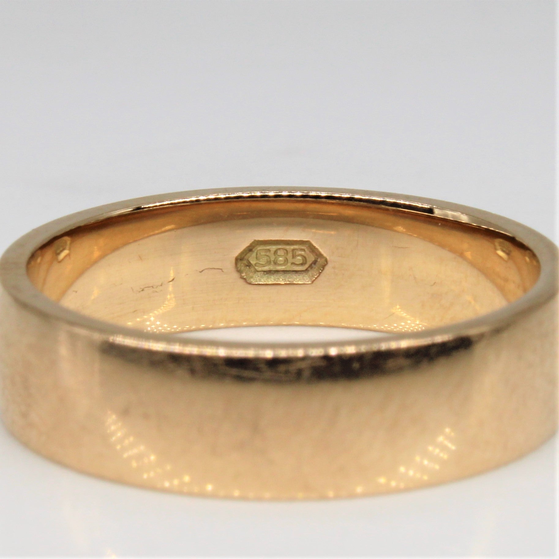 Yellow Gold Flat Band | SZ 6.75 |