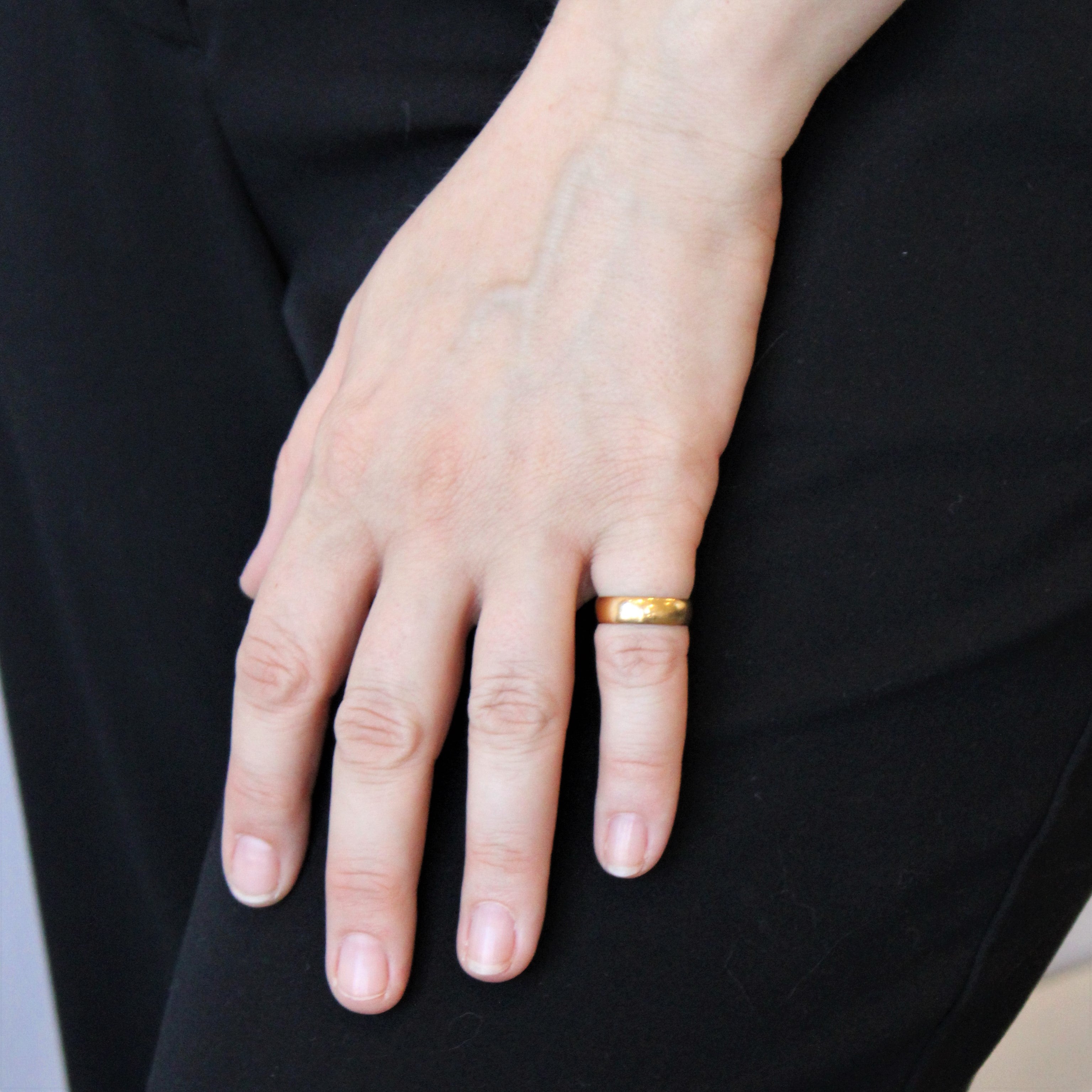 1900 Victorian Birmingham Yellow Gold Band | SZ 5 |