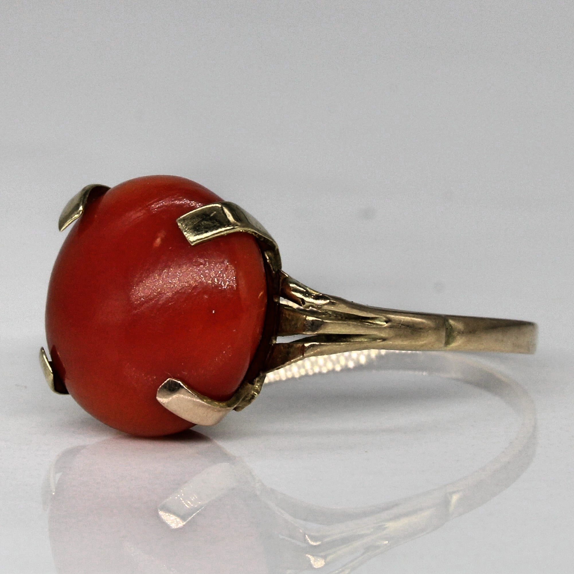 Coral Cocktail Ring | 6.40ct | SZ 8.5 |