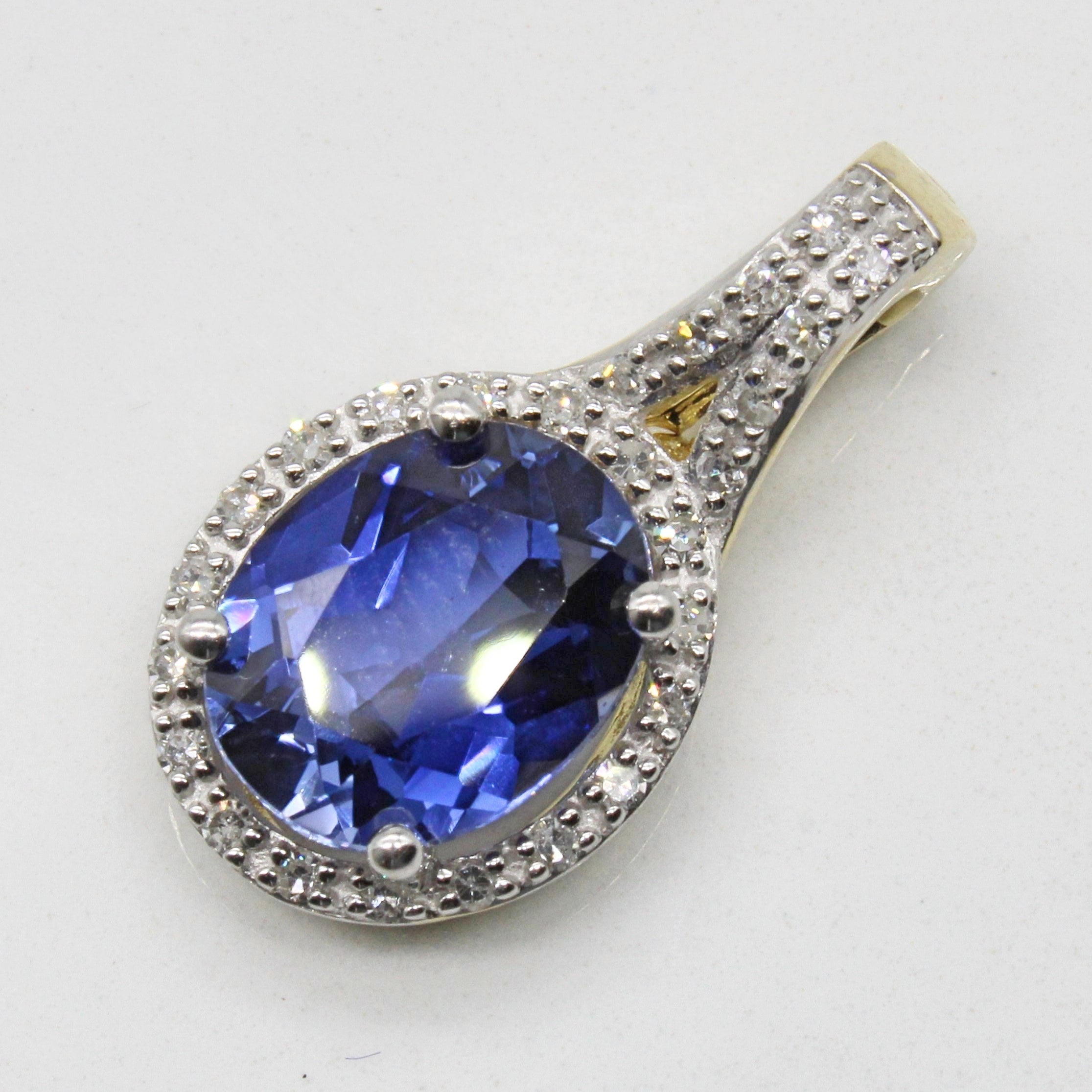 Michael Hill' Synthetic Sapphire & Diamond Pendant | 2.60ct, 0.15ctw |