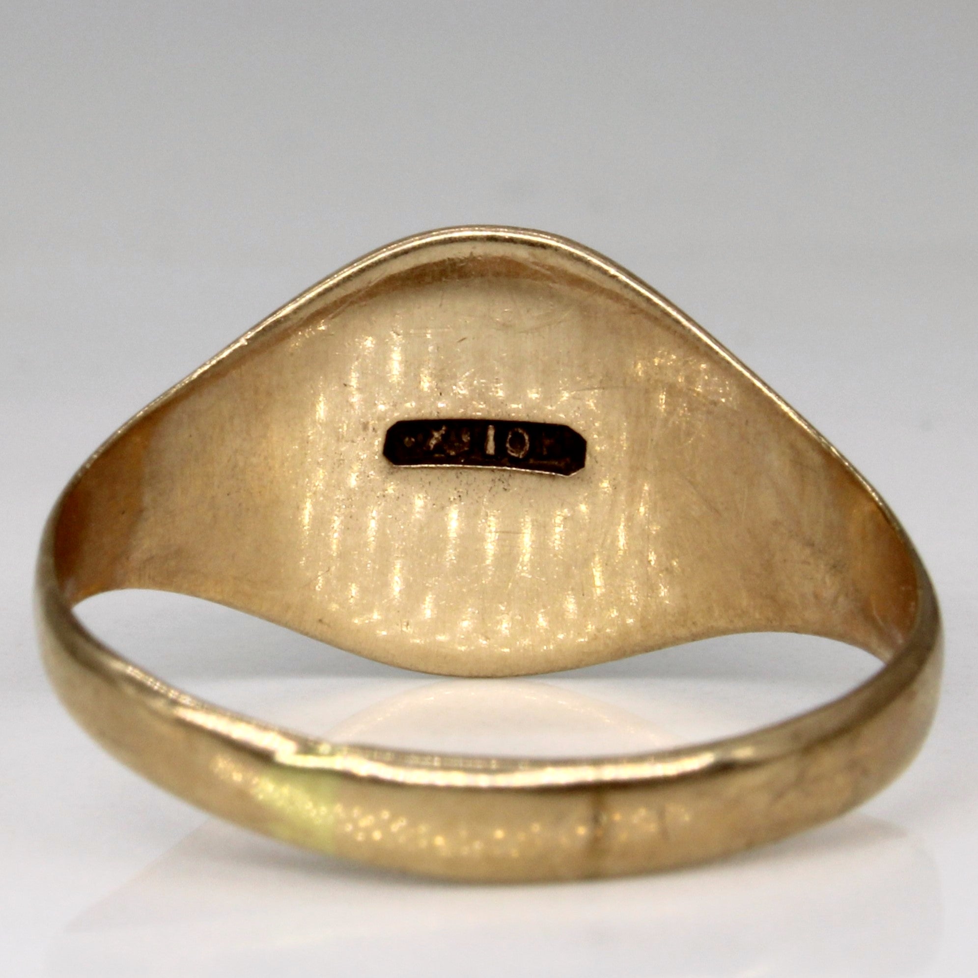 10k Yellow Gold Signet Ring | SZ 9.25 |