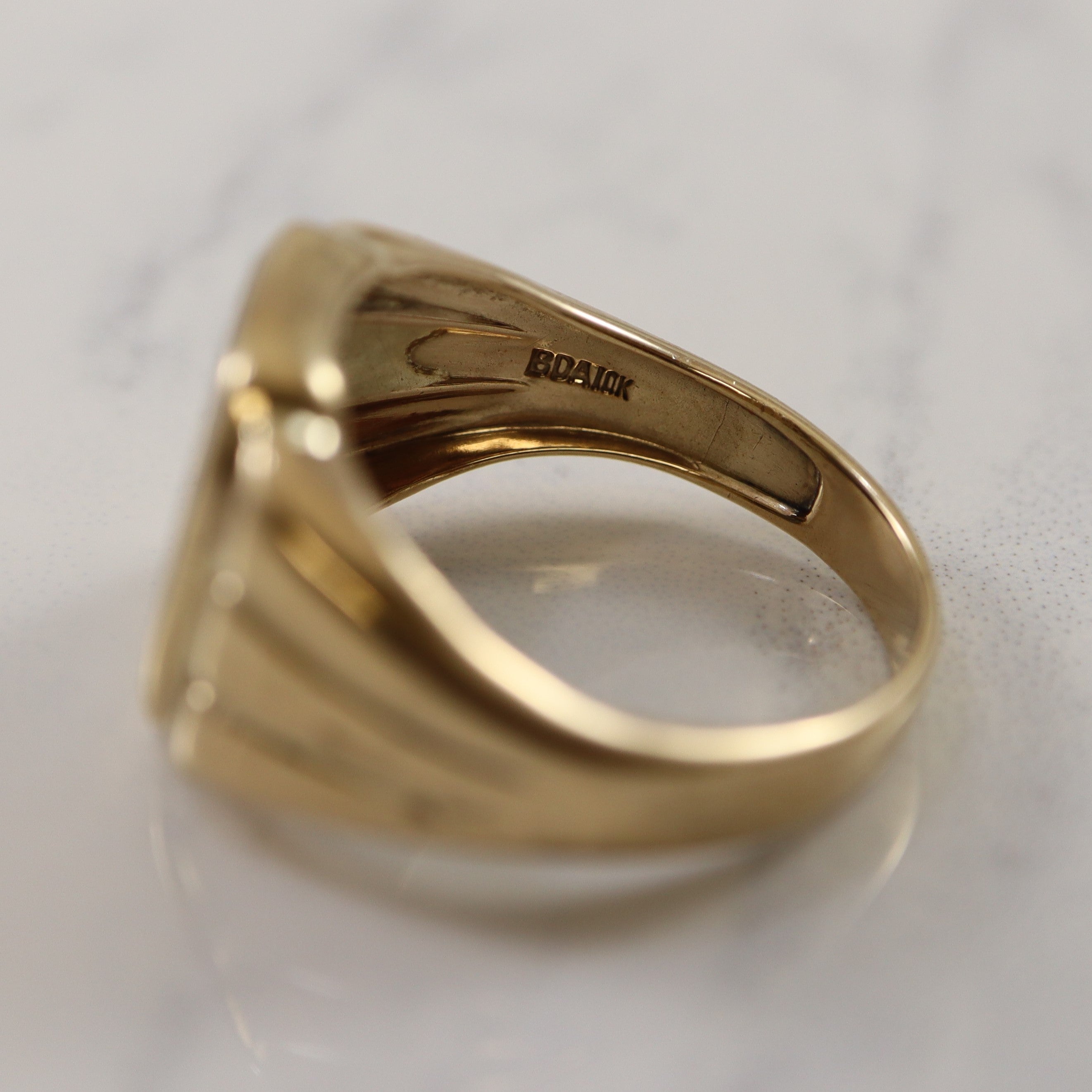 Bague en hématite intaille représentant un soldat romain | 7,00 ct | Taille 9 |