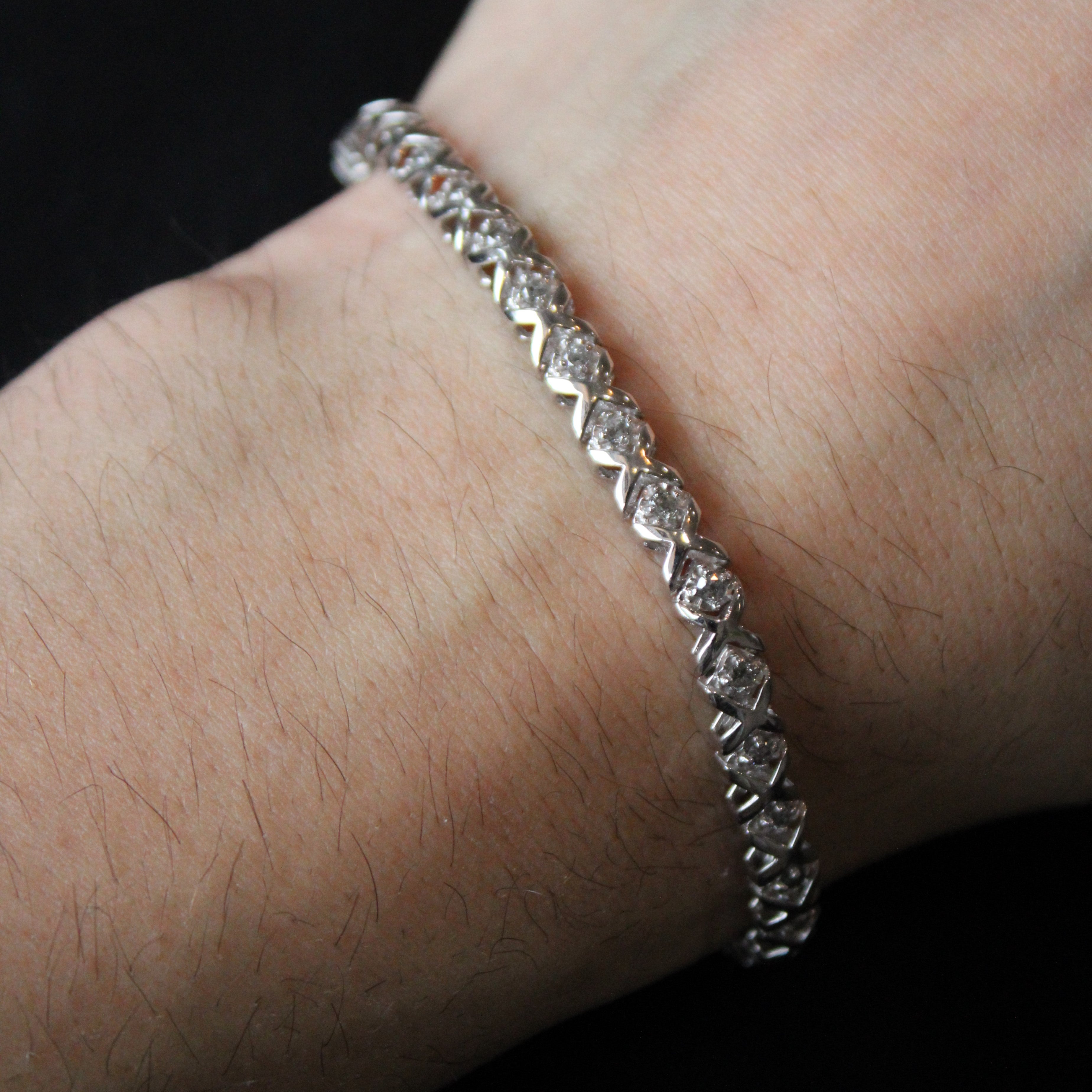 XO Diamond Tennis Bracelet | 0.75ctw | 7" |