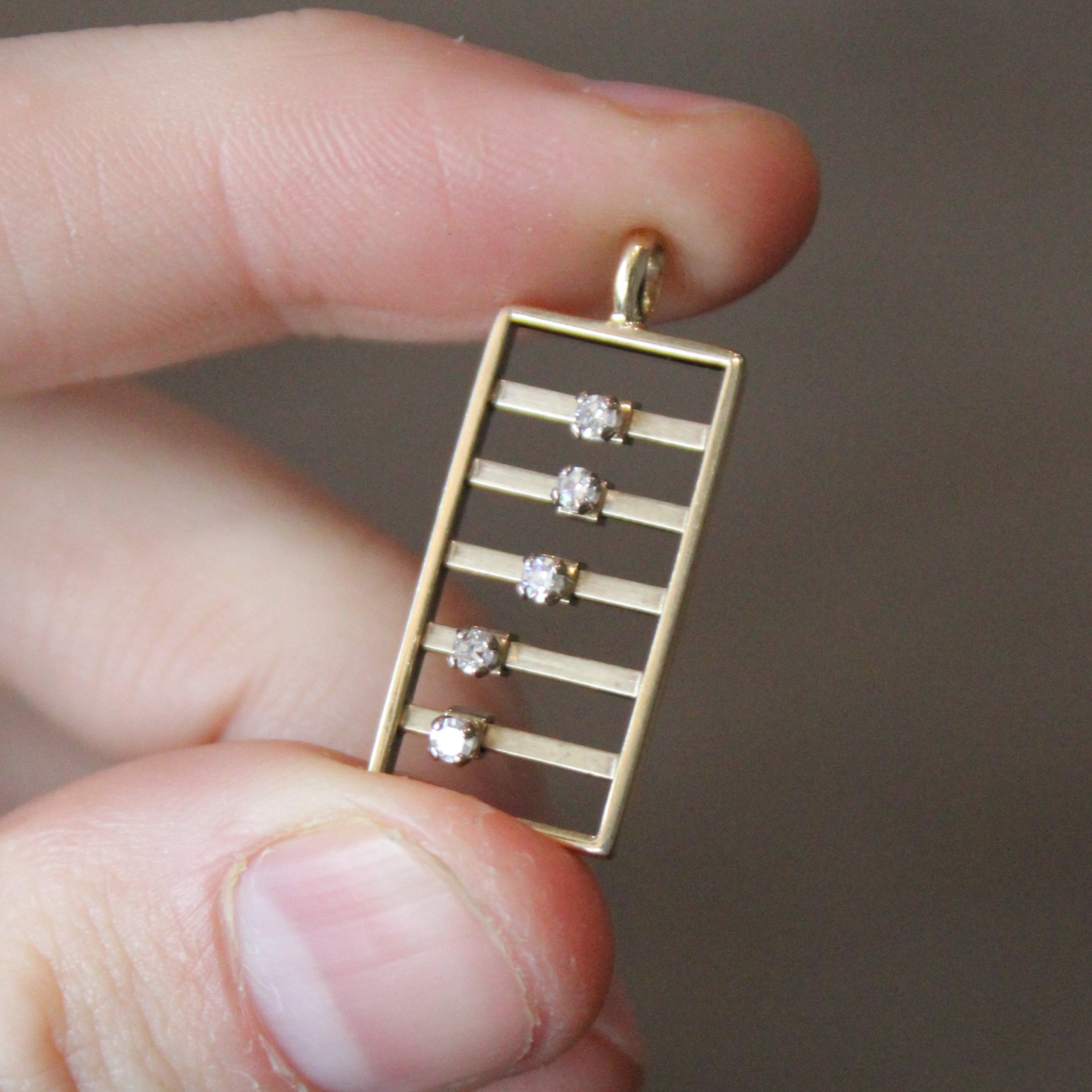 Diamond Abacus Pendant | 0.13ctw |
