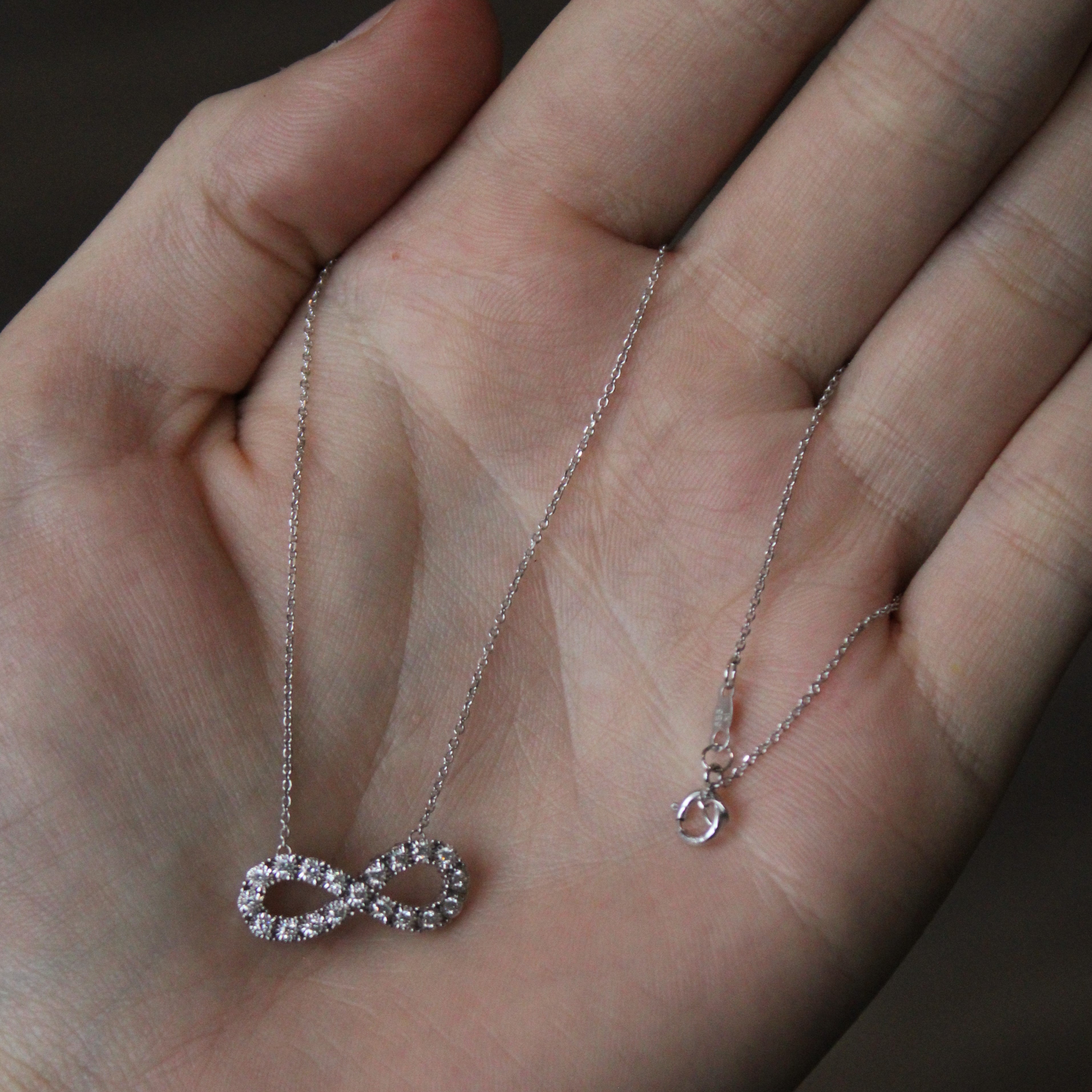 Diamond Infinity Pendant Necklace | 0.25ctw | 18" |