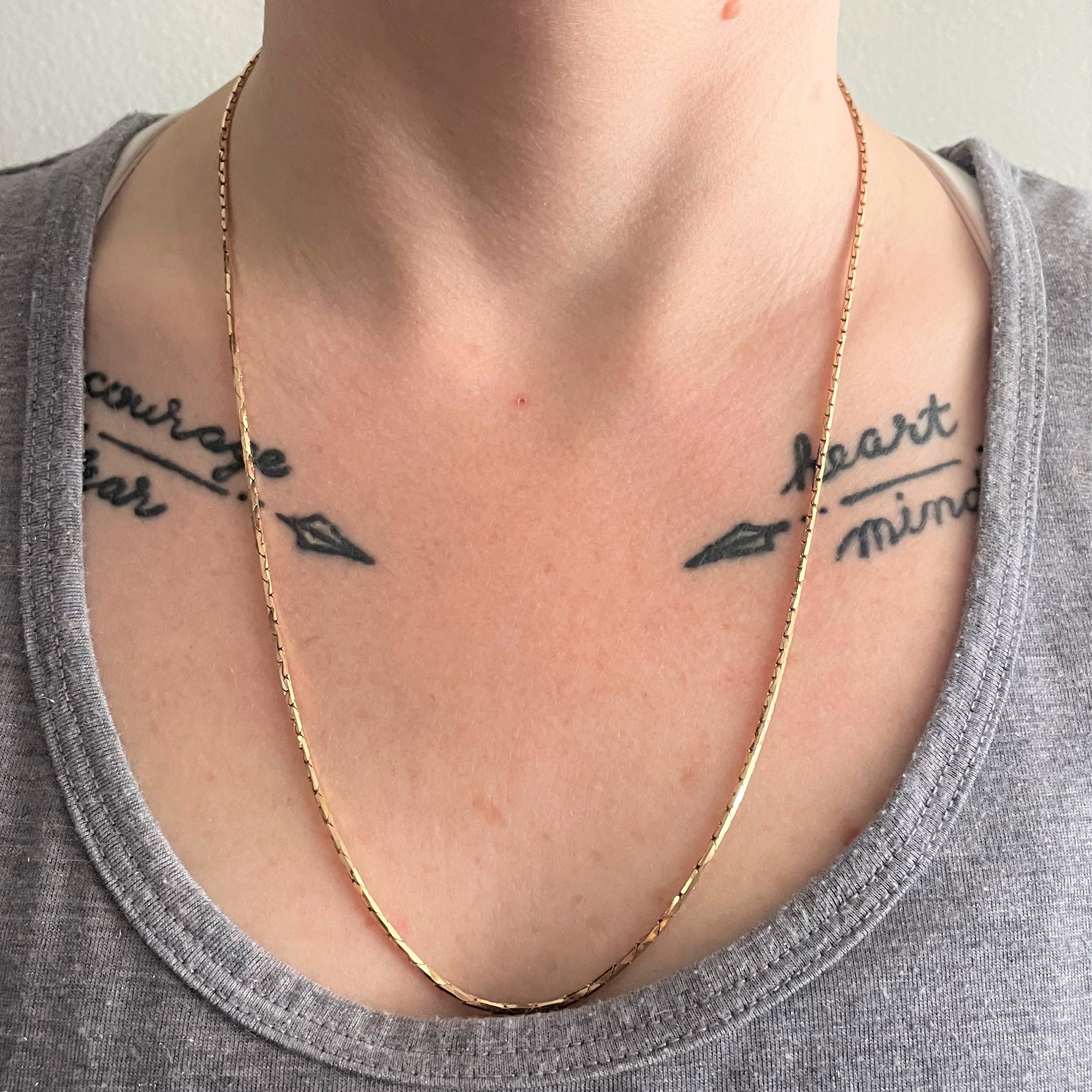 10k Yellow Gold C link Chain | 22" |