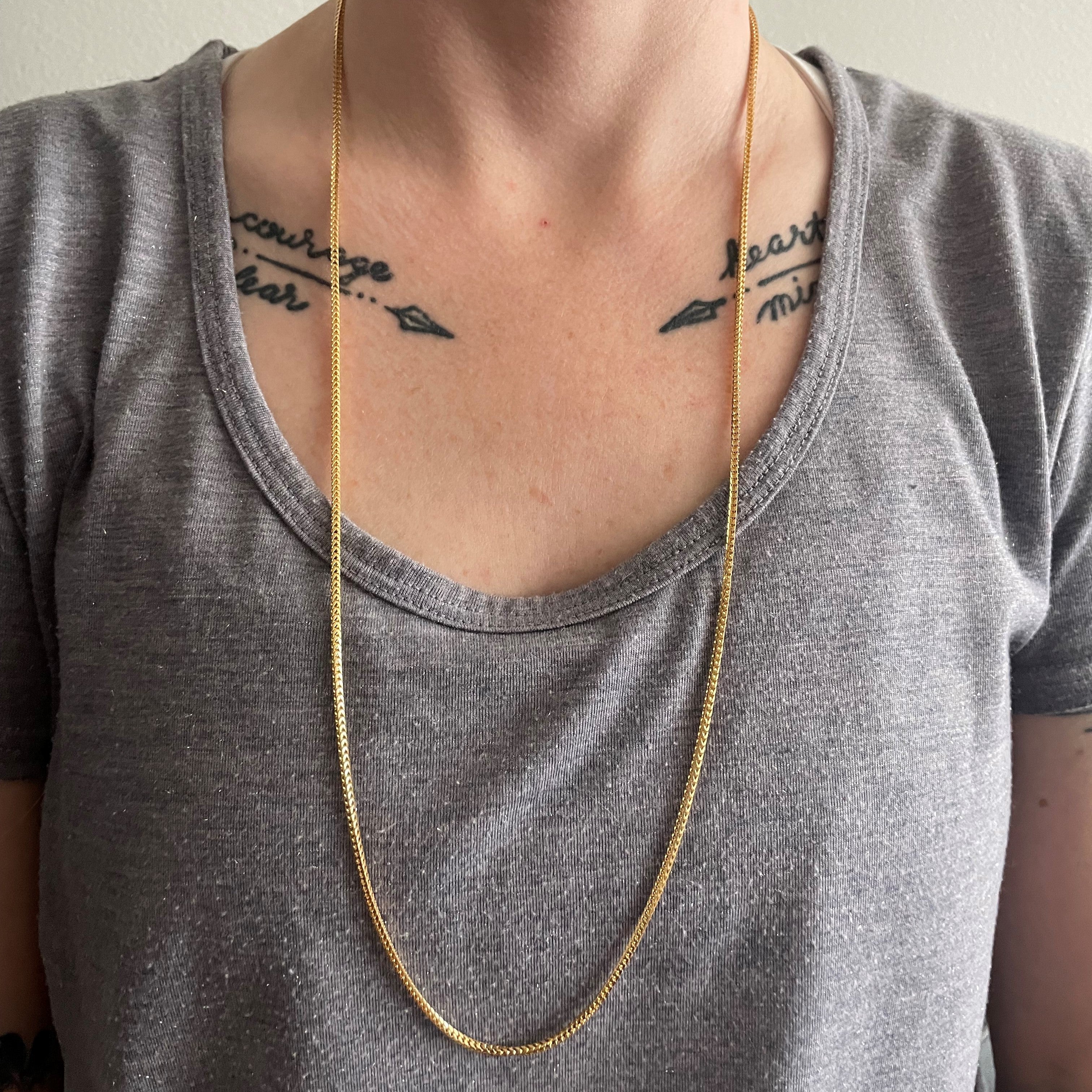 14k Yellow Gold Wheat Chain | 30" |